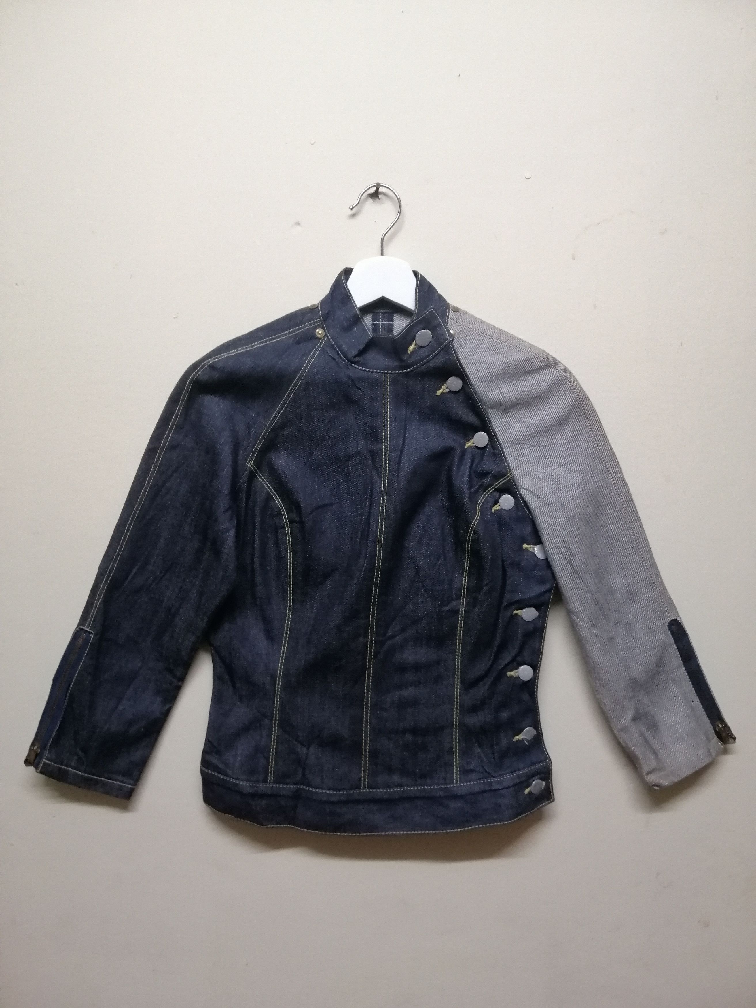 Japanese Brand × SOMET Somet Taisai Denim Jacket Nice Design Size US XS / EU 42 / 0 - 3 Thumbnail