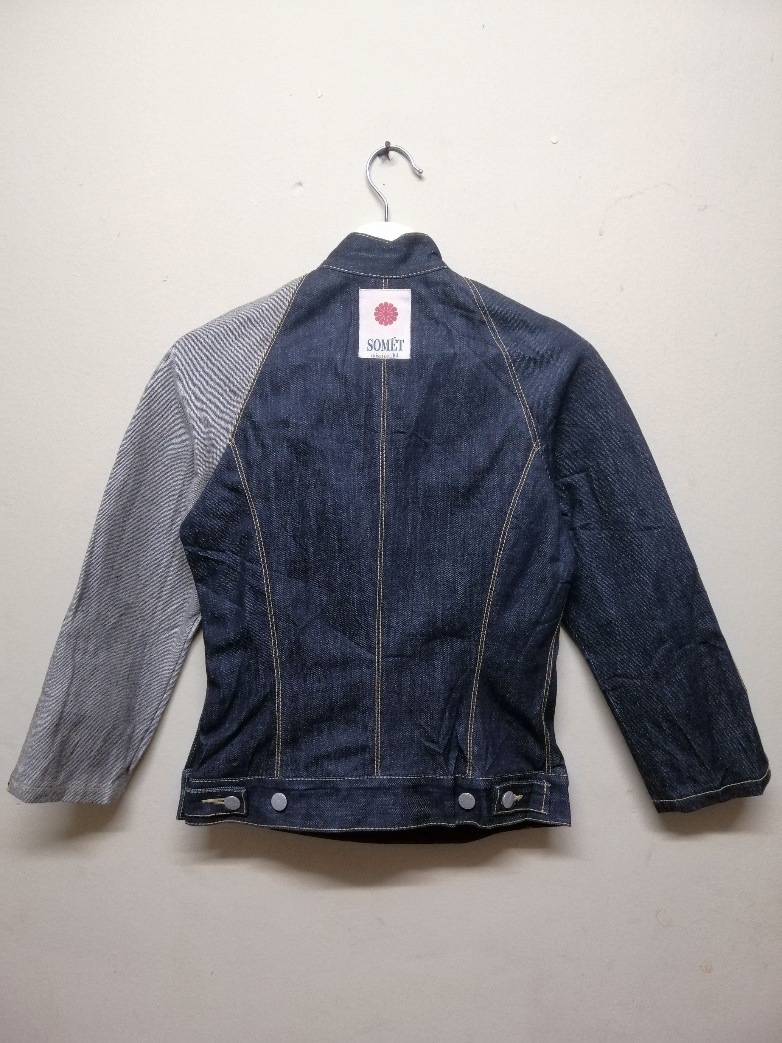 Japanese Brand × SOMET Somet Taisai Denim Jacket Nice Design Size US XS / EU 42 / 0 - 2 Thumbnail