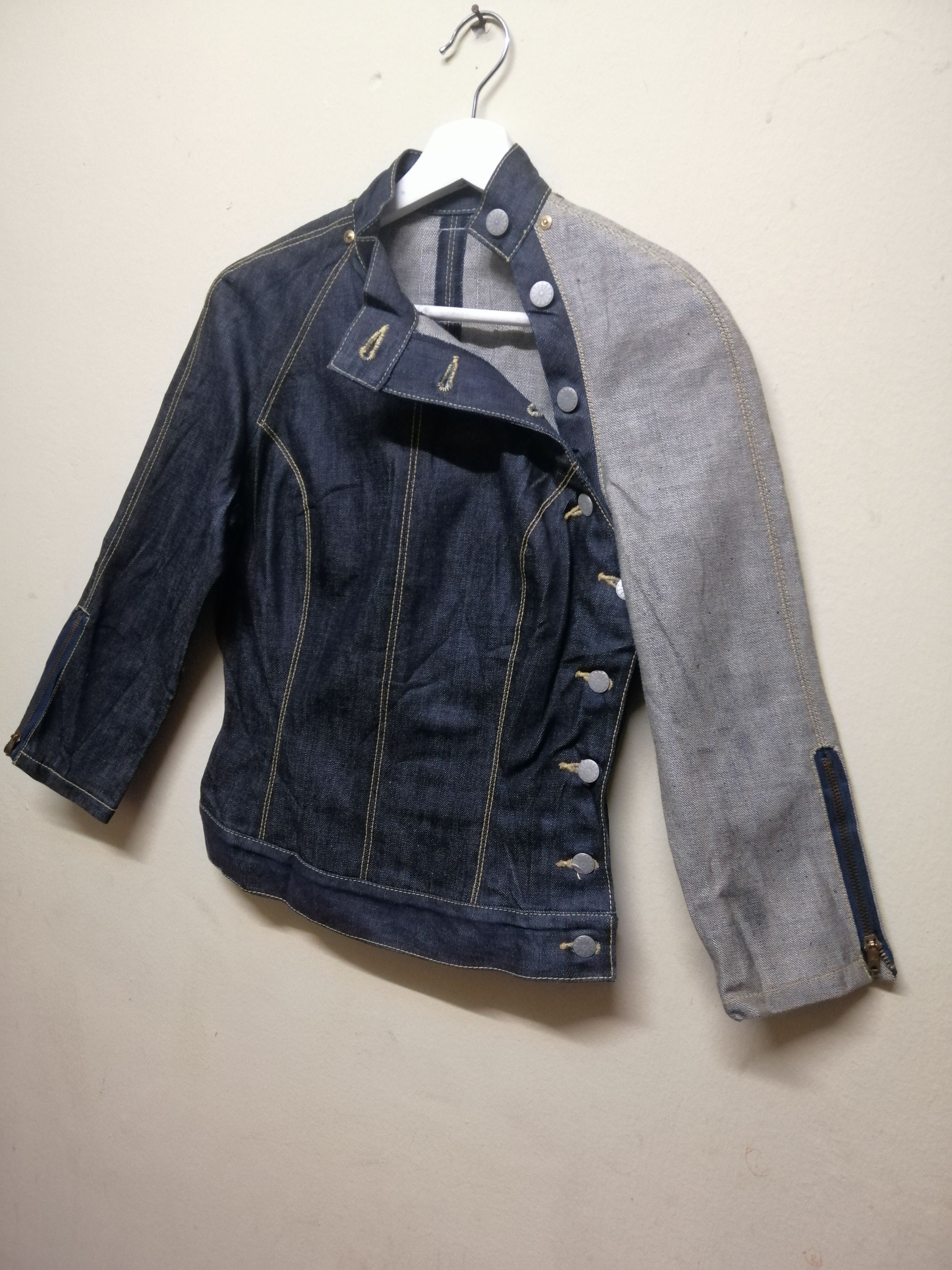 Japanese Brand × SOMET Somet Taisai Denim Jacket Nice Design Size US XS / EU 42 / 0 - 11 Thumbnail
