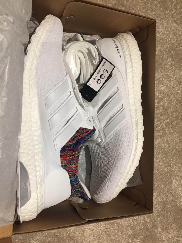 Adidas Ultra Boost 4 0 White Multicolor Grailed