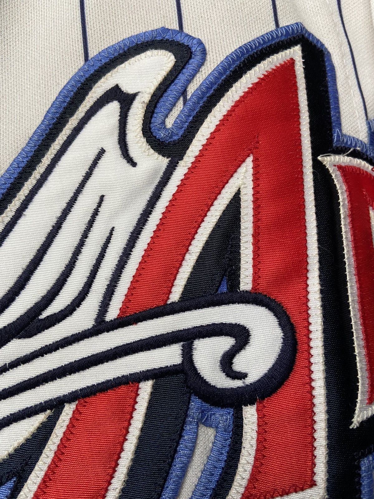 Anaheim angels pinstripe jersey clearance