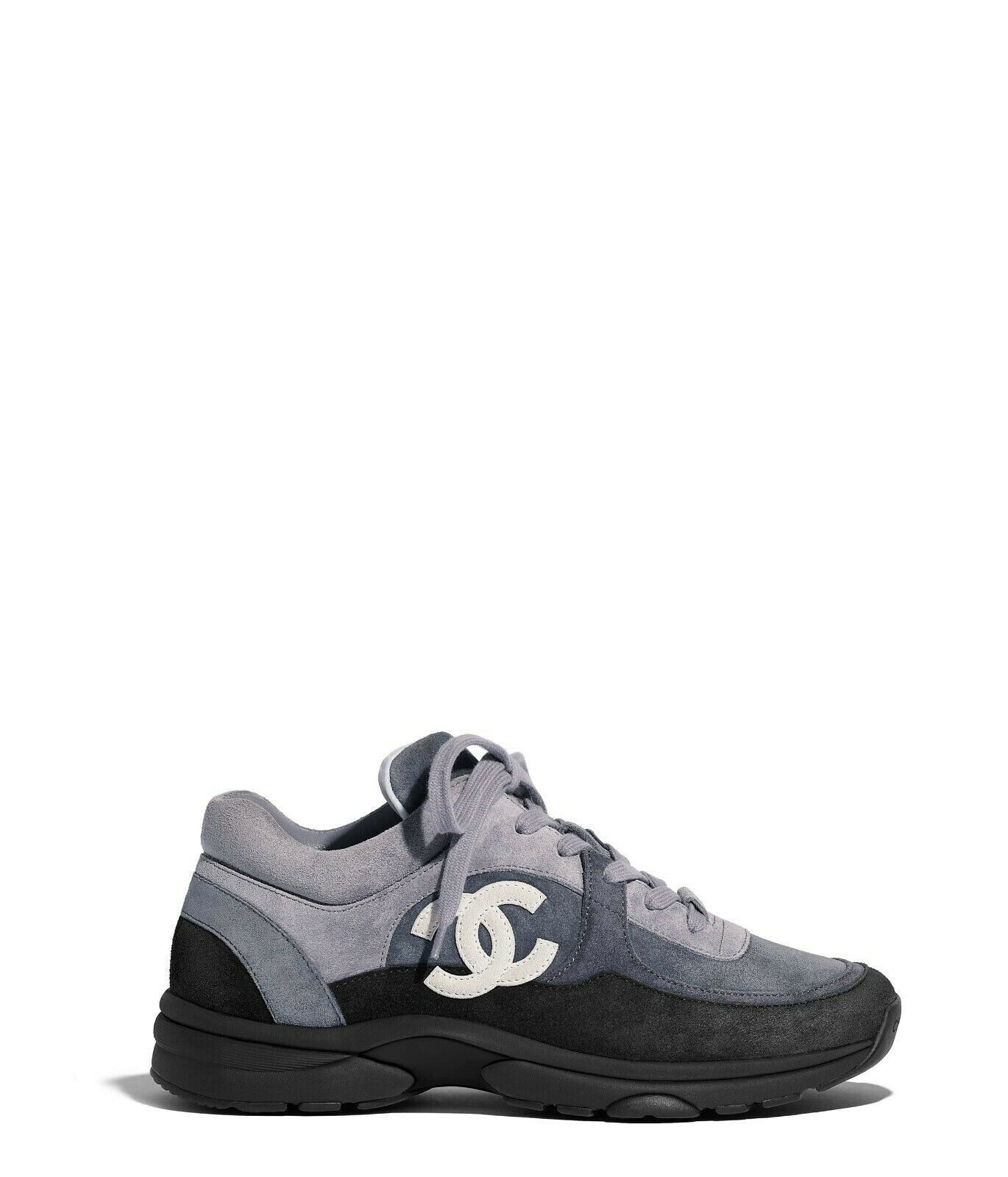 Chanel NEW Chanel CC Race Runner Sneakers 43 Shoes Grey Suede Size US 10 / EU 43 - 1 Preview