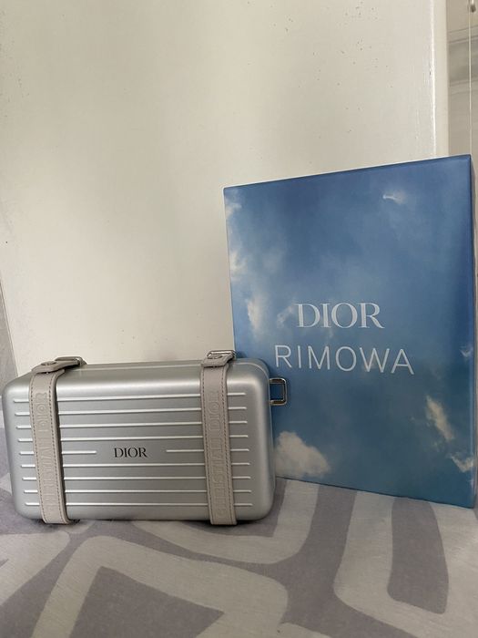 RIMOWA, Christian Dior Blue Gradient Aluminum Carry On Case Silver Hardware  Available For Immediate Sale At Sotheby's