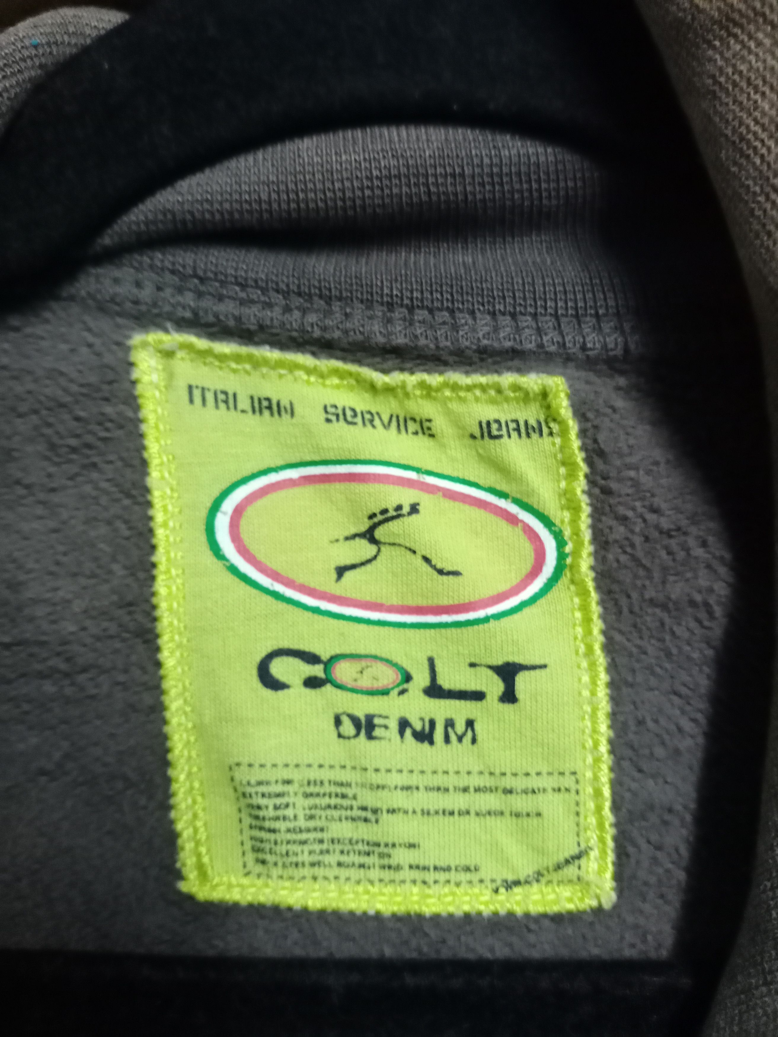 Vintage Rare Vintage Colt Denim Big Logo Distressed Fashion Sweater Size US L / EU 52-54 / 3 - 6 Thumbnail