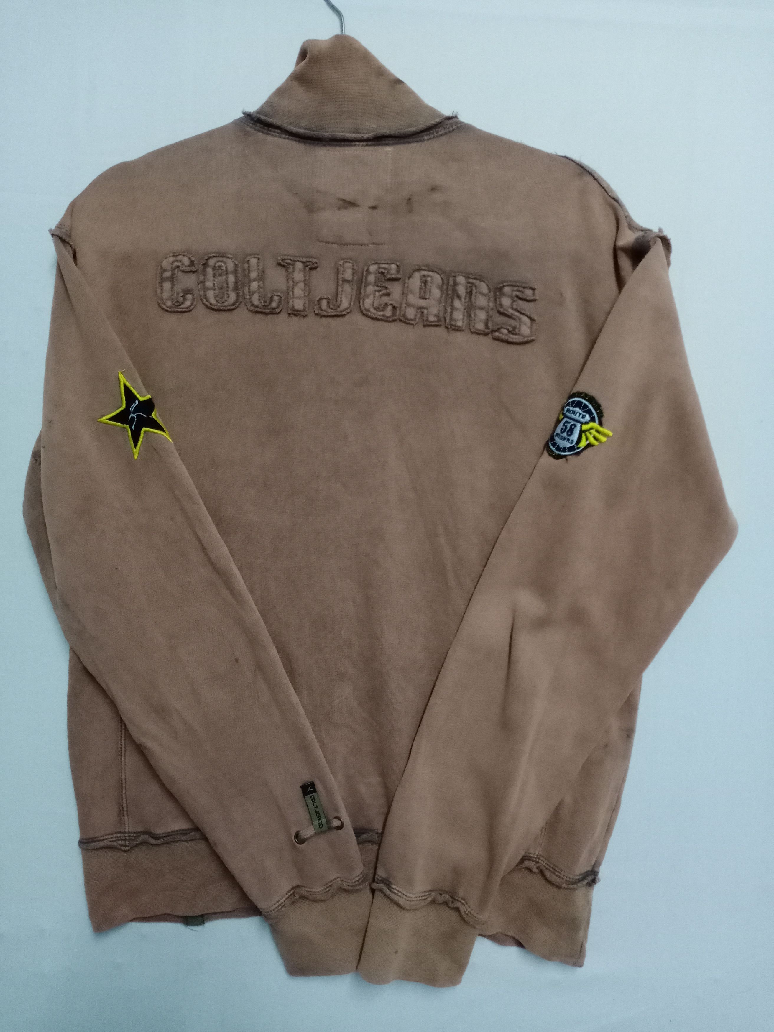 Vintage Rare Vintage Colt Denim Big Logo Distressed Fashion Sweater Size US L / EU 52-54 / 3 - 4 Thumbnail