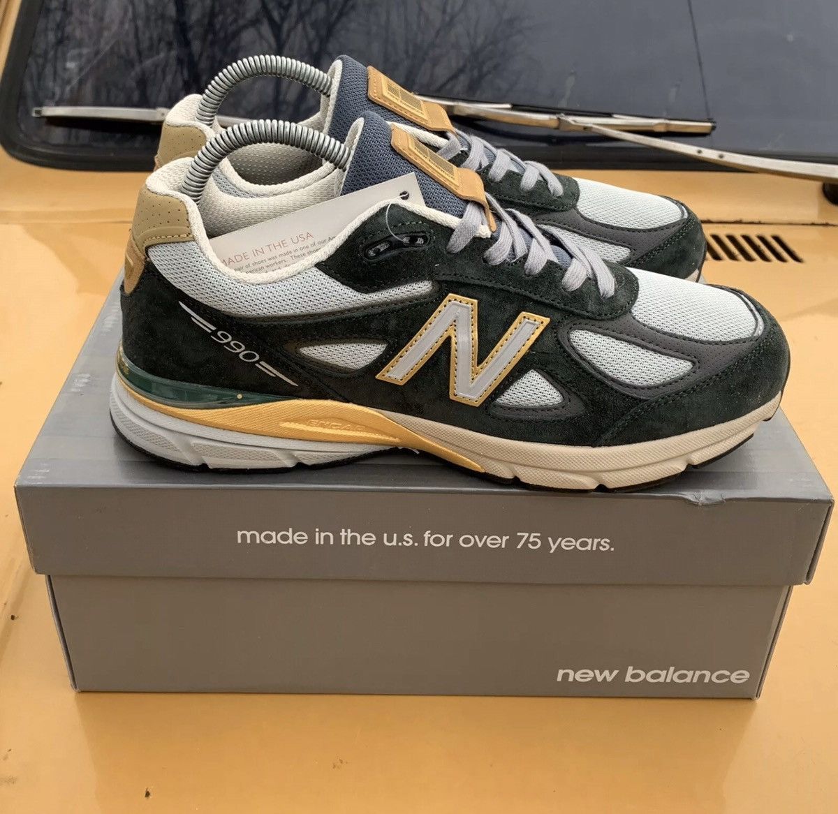 New Balance YCMC x 990V4 Low Benjamin Bread 9 1/2 UK | Grailed