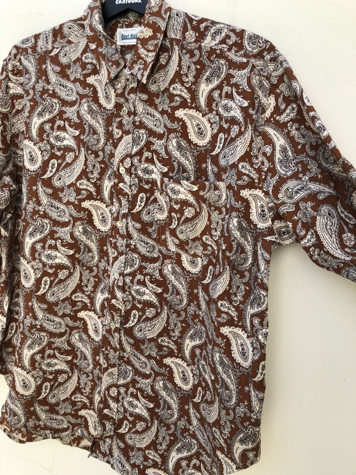 Vintage Vintage Japan Brand East Boy Paisley LS Oversize Shirt Size US M / EU 48-50 / 2 - 10 Thumbnail