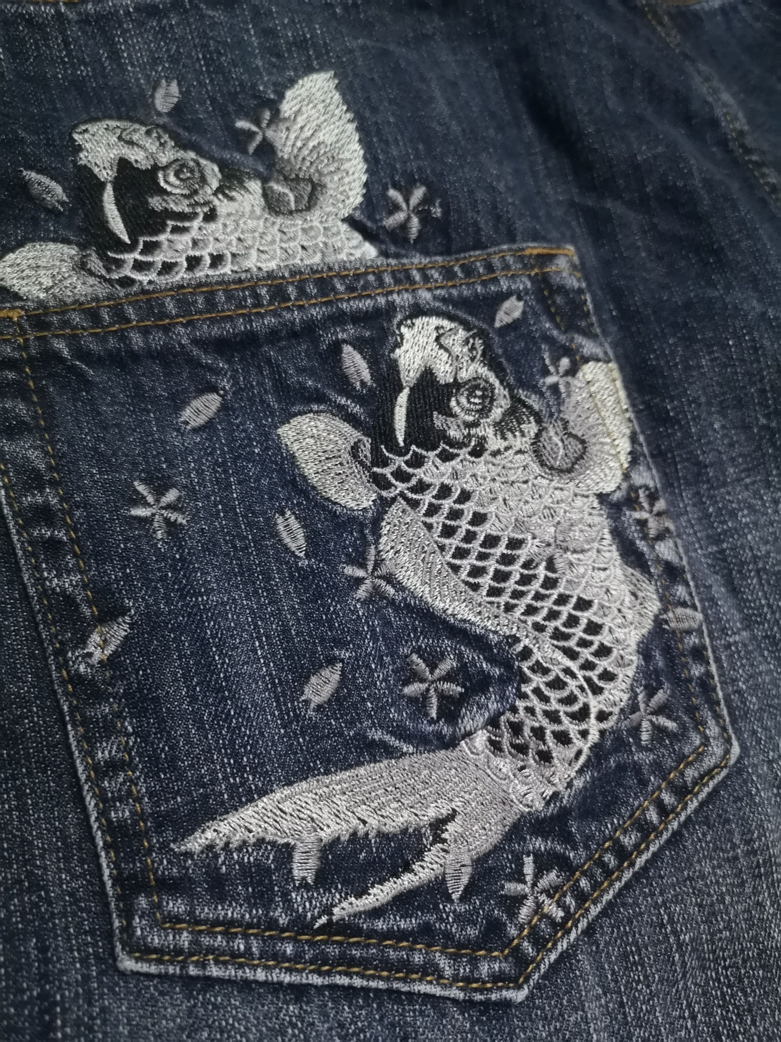 Japanese Brand × Vintage Embroidery sukajan jeans Size US 36 / EU 52 - 3 Thumbnail