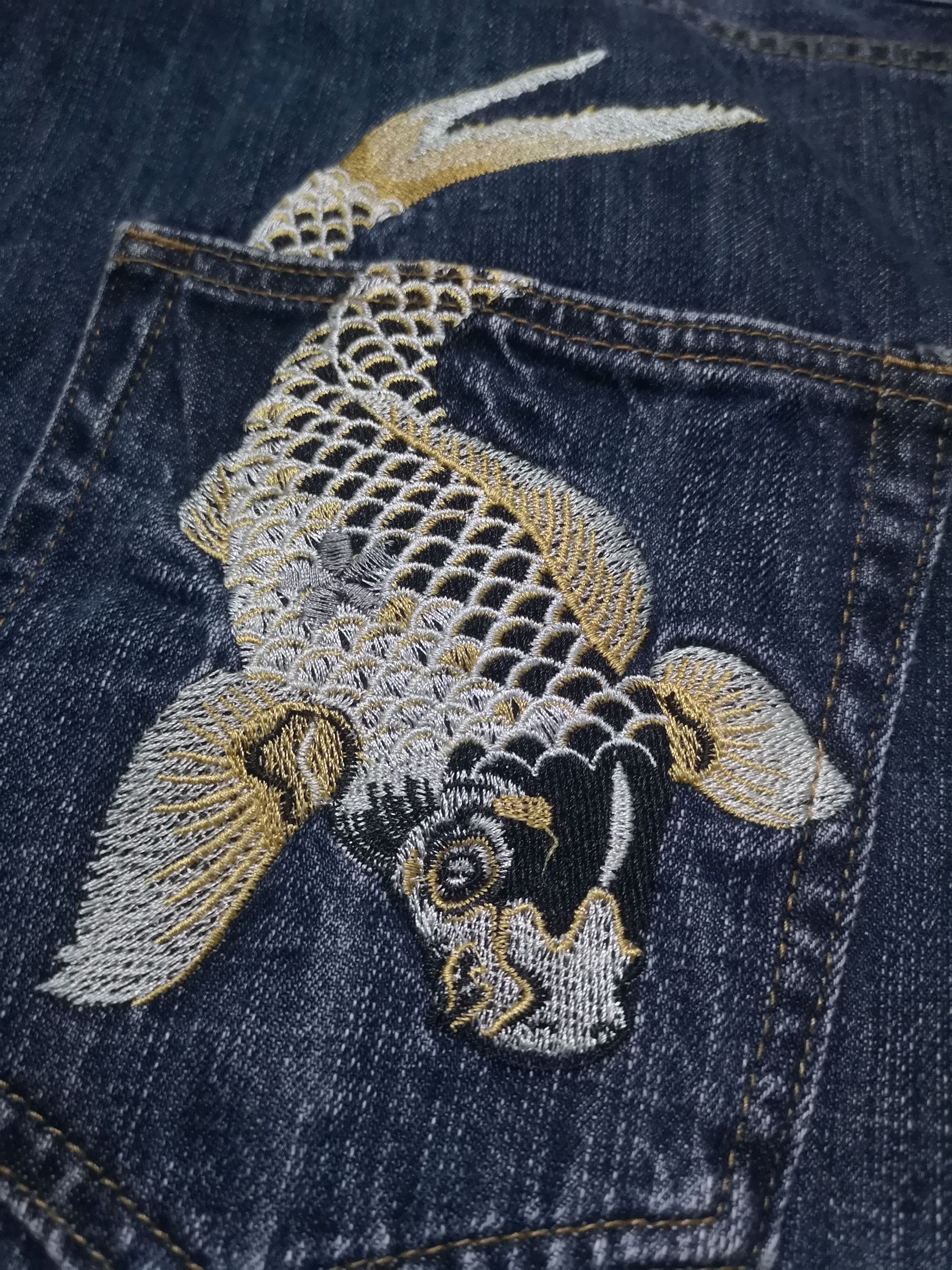 Japanese Brand × Vintage Embroidery sukajan jeans Size US 36 / EU 52 - 4 Thumbnail