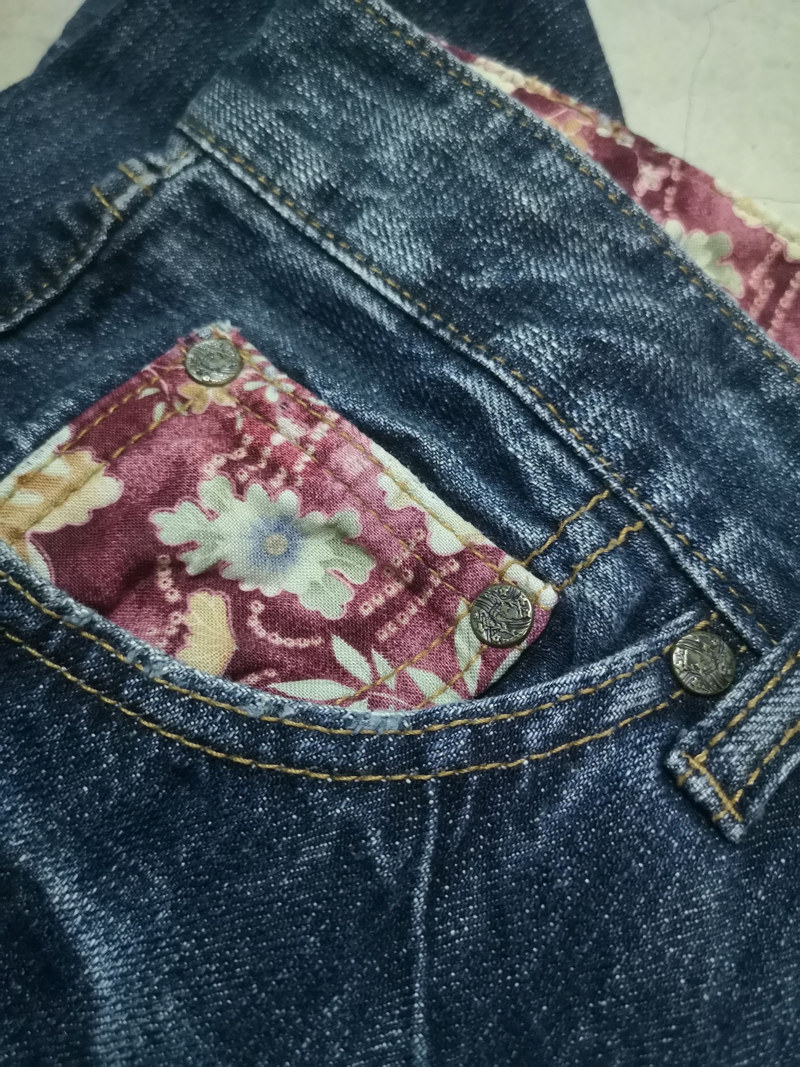 Japanese Brand × Vintage Embroidery sukajan jeans Size US 36 / EU 52 - 6 Thumbnail