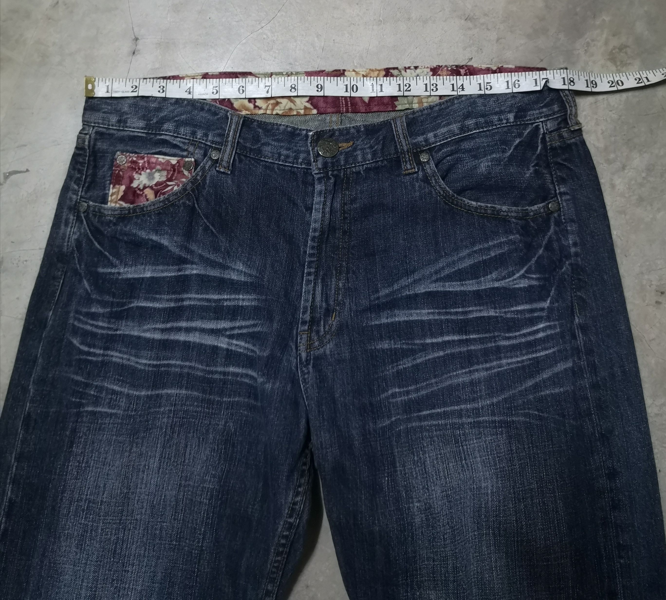 Japanese Brand × Vintage Embroidery sukajan jeans Size US 36 / EU 52 - 9 Thumbnail