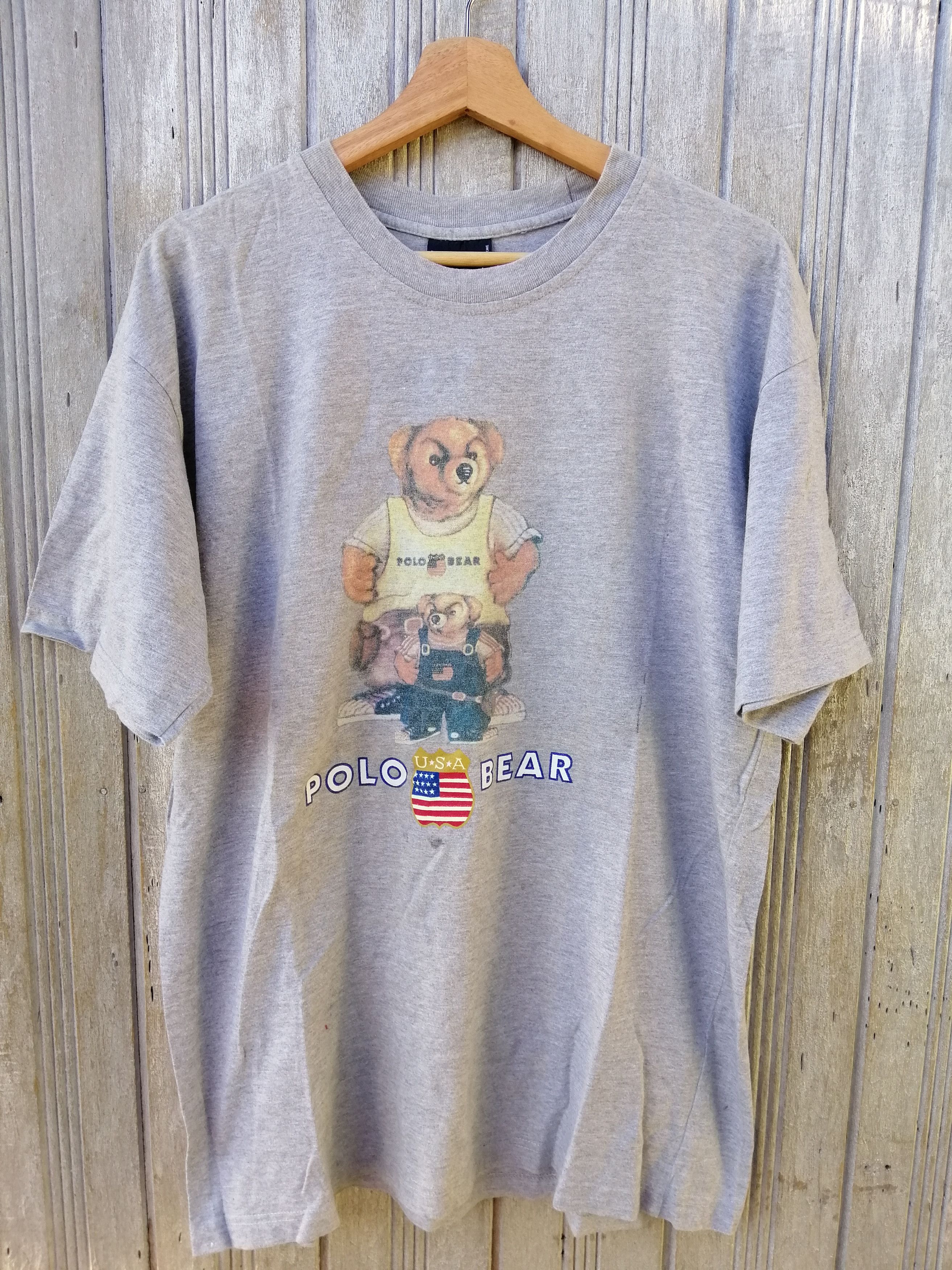 Polo Ralph Lauren Vintage Polo Bear Tshirt Size US L / EU 52-54 / 3 - 1 Thumbnail