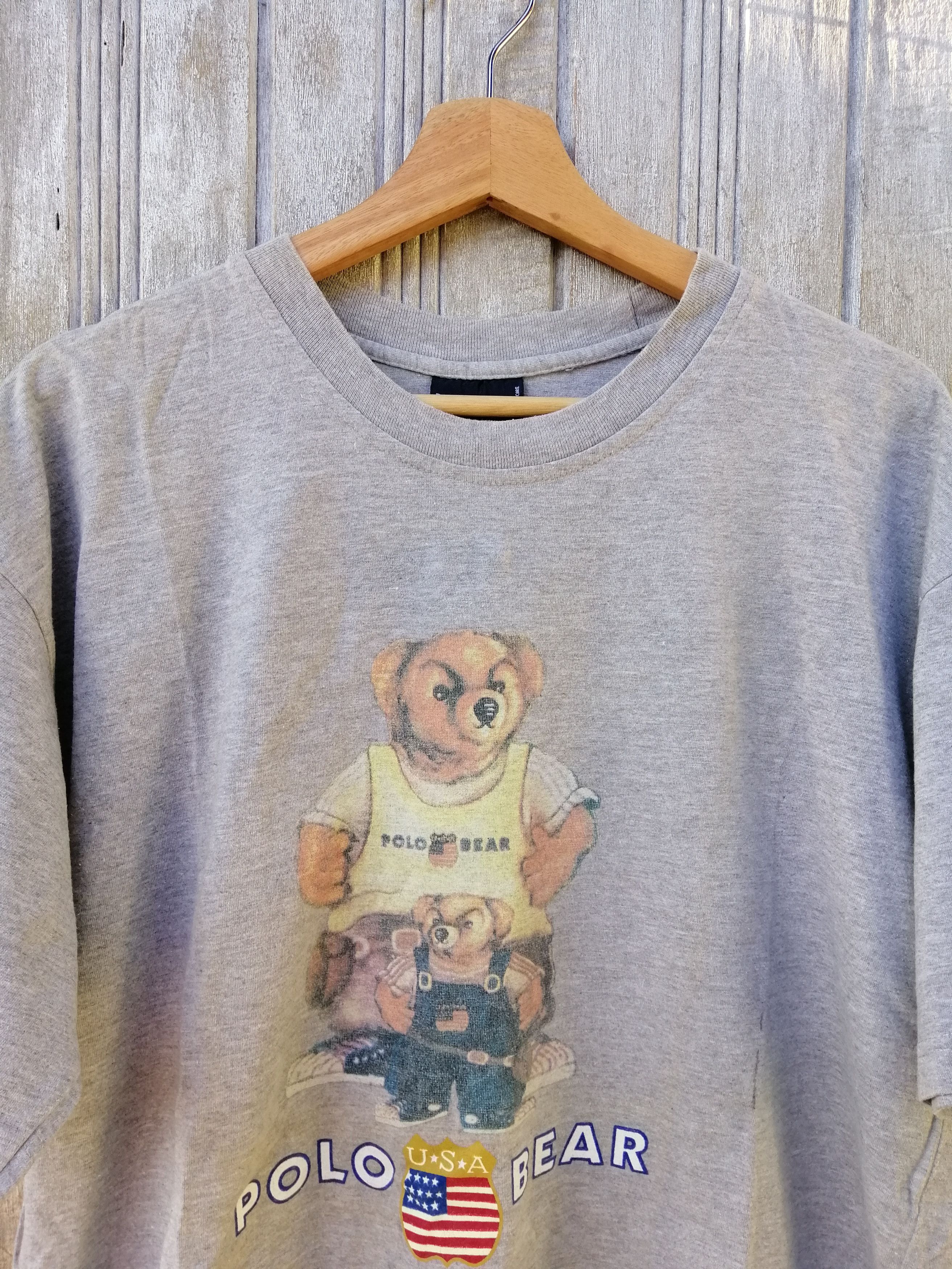 Polo Ralph Lauren Vintage Polo Bear Tshirt Size US L / EU 52-54 / 3 - 2 Thumbnail