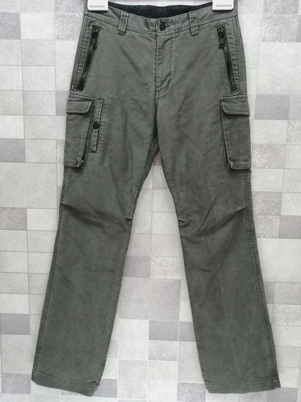 Designer × Japanese Brand MALE & Co. Tactical Gas Mask Multipocketzipper Cargo Pants Size US 30 / EU 46 - 2 Thumbnail