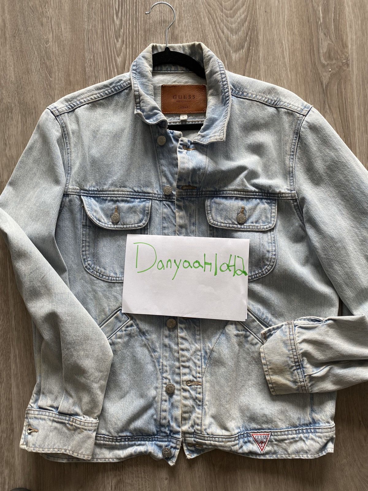 ASAP Rocky guess collab denim jacket