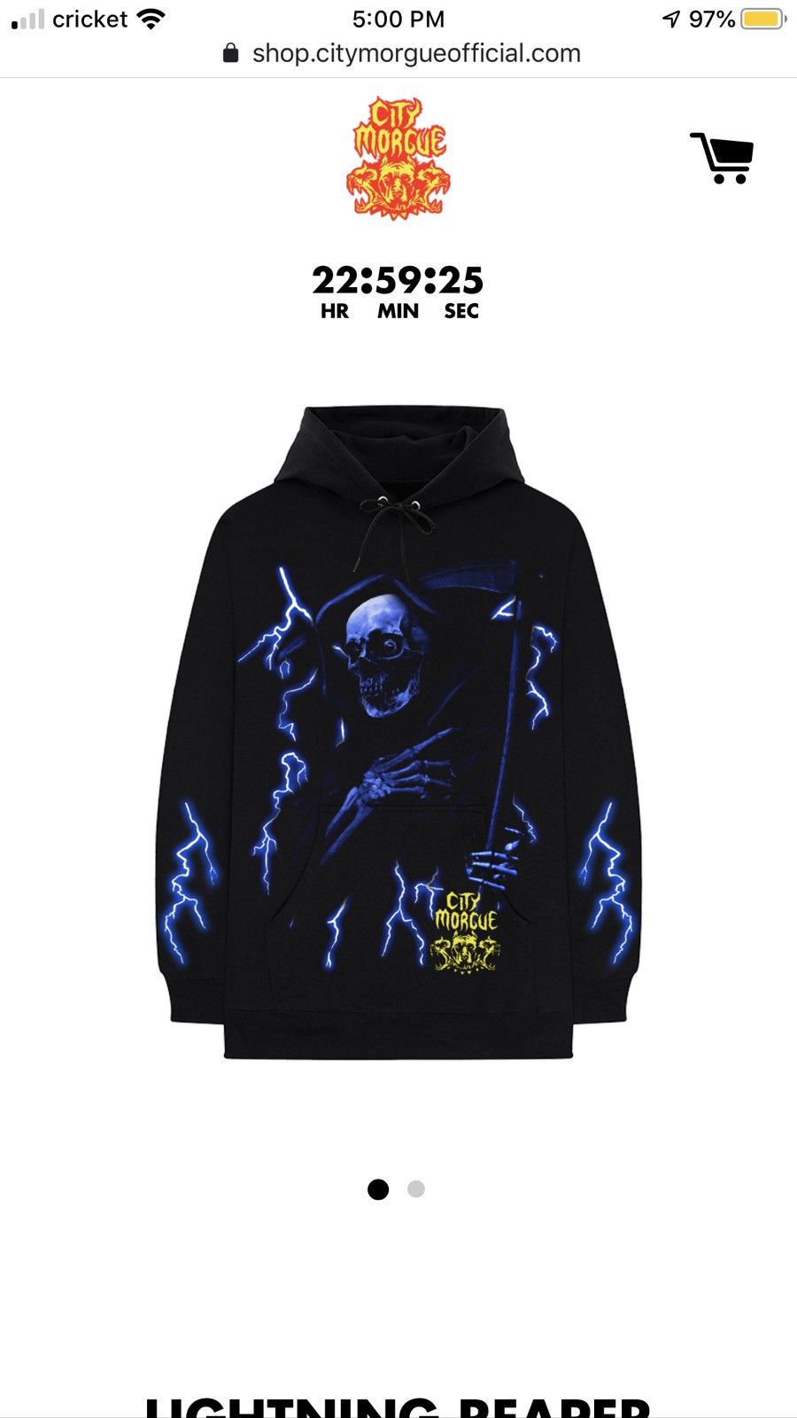 City morgue lightning hoodie sale