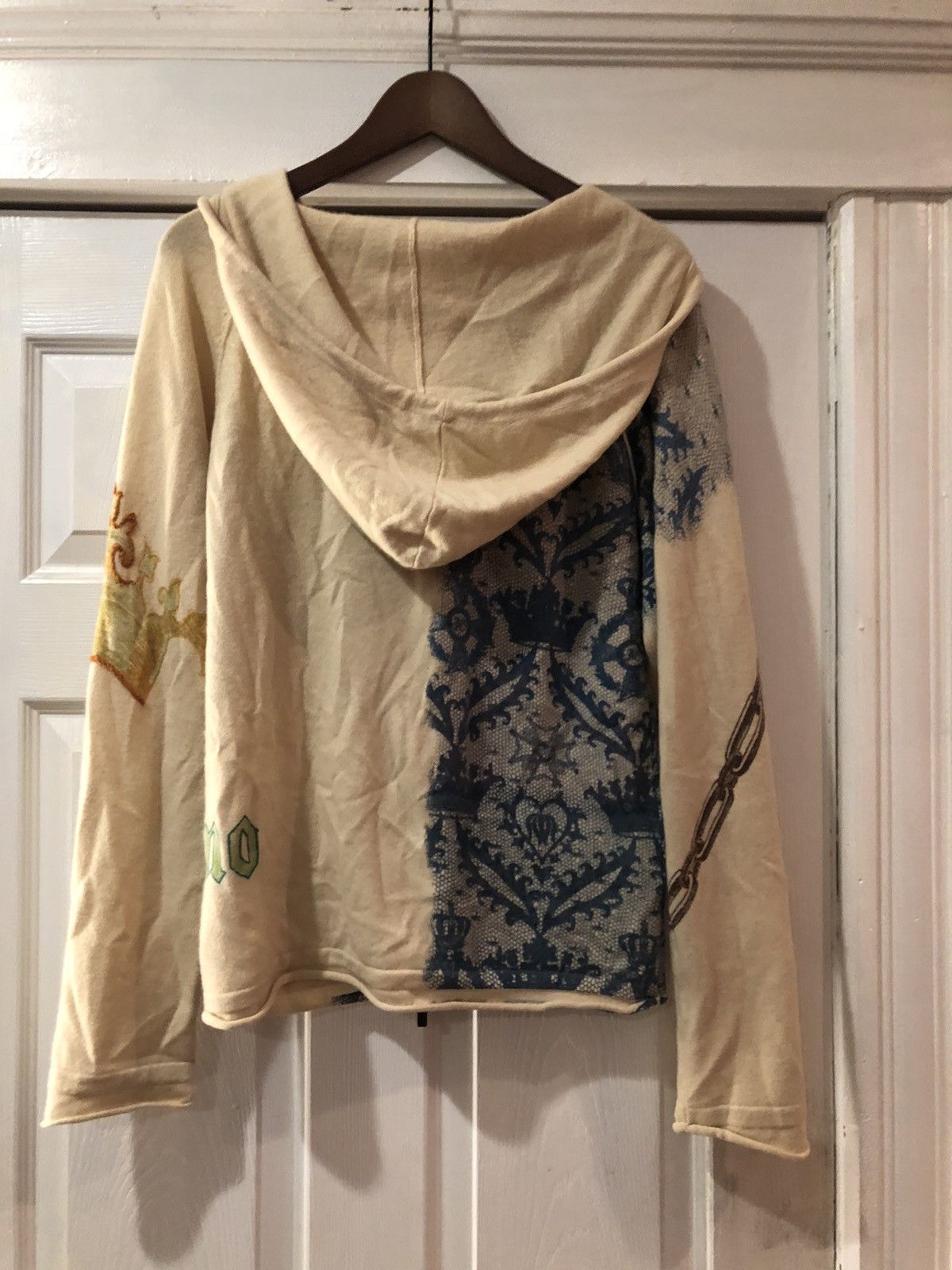 John Galliano John galliano 1990s wolf wool hoodie Grailed