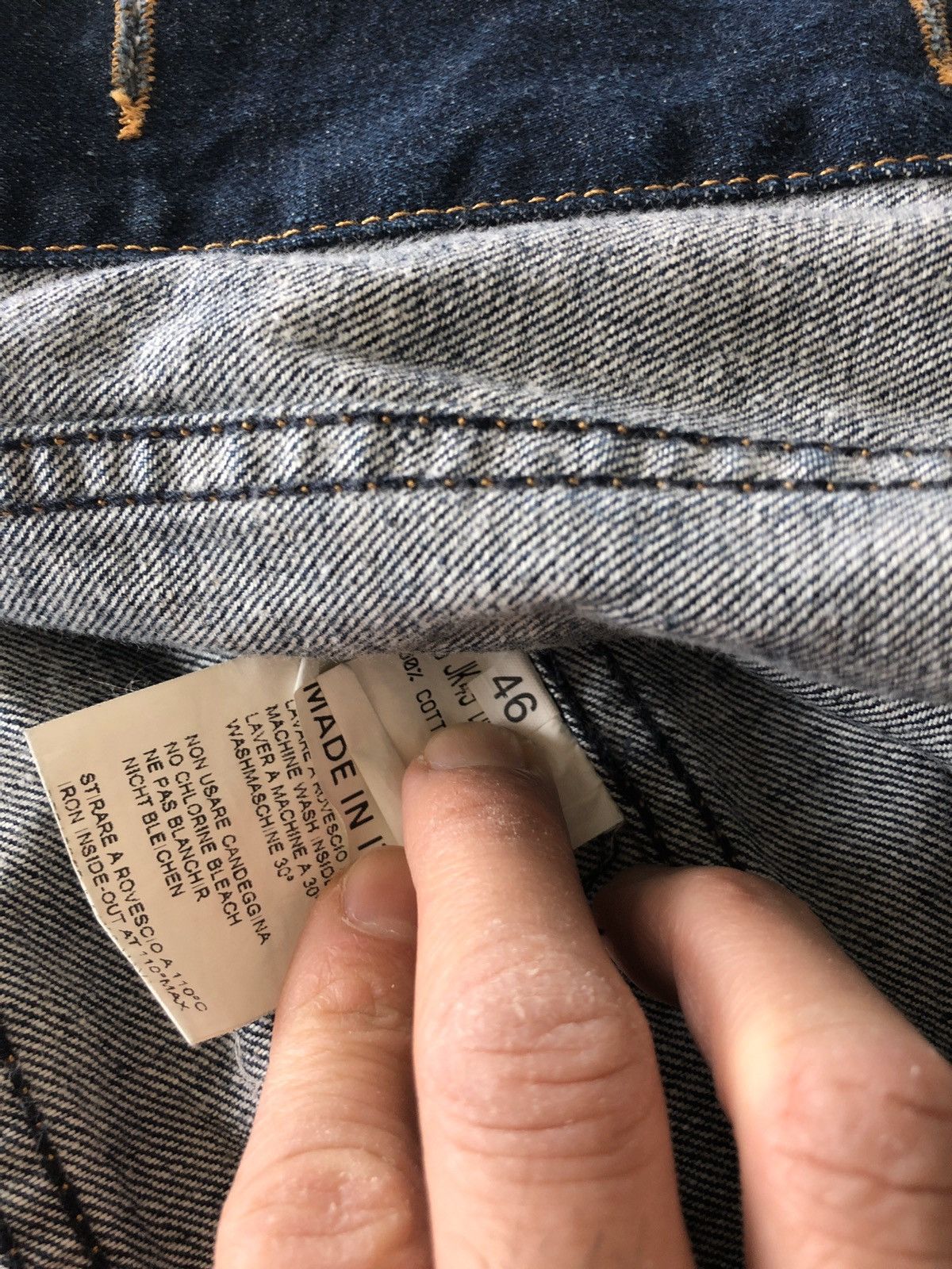 Raf by Raf Simons RAF by raf Simons denim jacket w/ cotton fleece sleeves - s Size US S / EU 44-46 / 1 - 2 Thumbnail