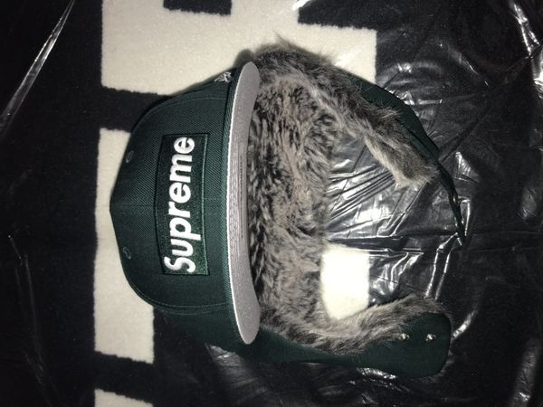 Supreme Ear Flap Supreme x New Era 59FIFTY Fitted size 7 5/8 | Grailed