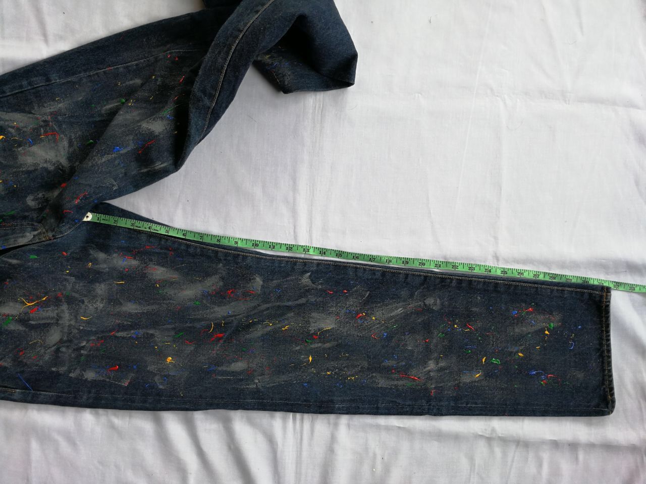 Hai Sporting Gear × Issey Miyake Legendary HAI sporting gear/Issey miyake painted denim selvedge made in japan Size US 29 - 9 Thumbnail