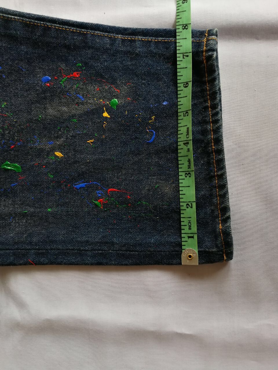 Hai Sporting Gear × Issey Miyake Legendary HAI sporting gear/Issey miyake painted denim selvedge made in japan Size US 29 - 12 Thumbnail
