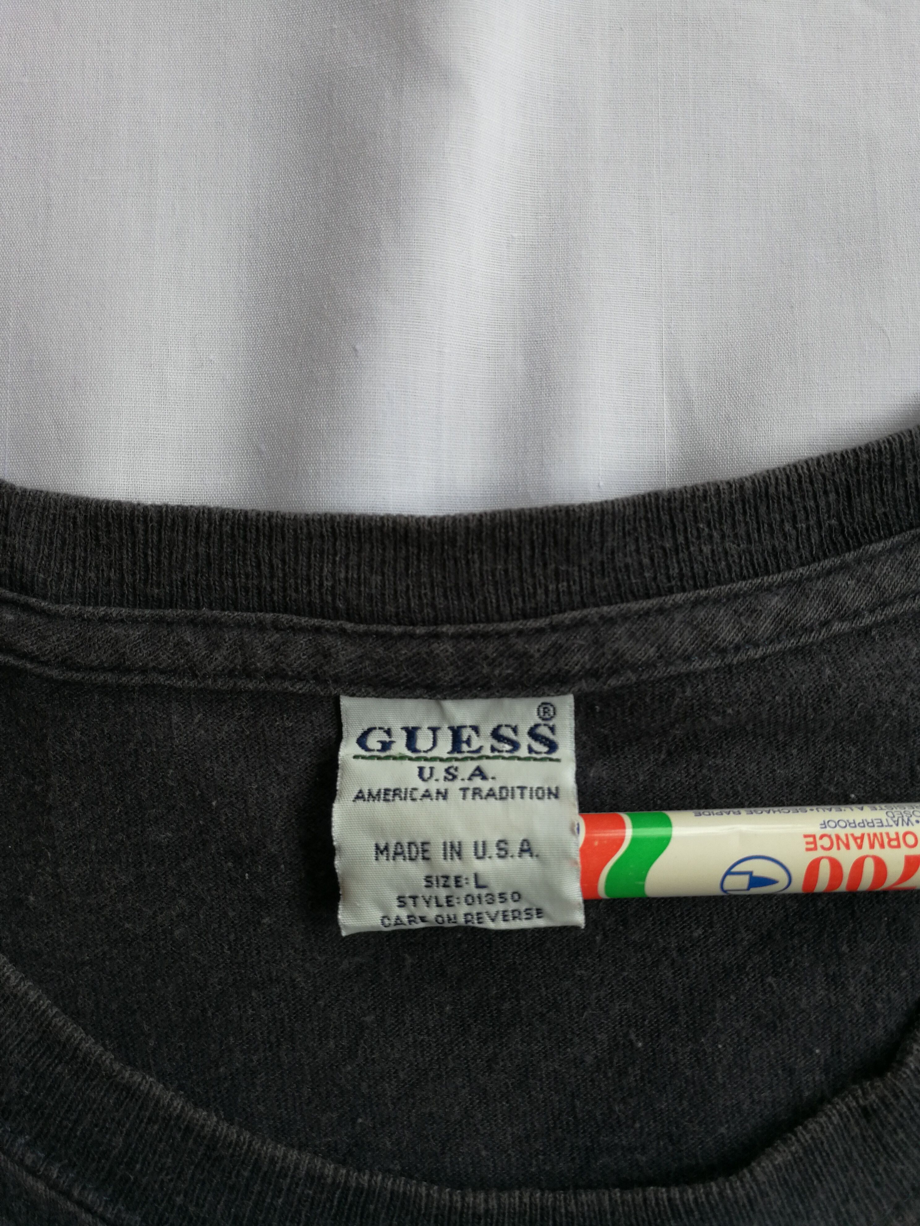 Guess Vintage 90s Guess shirt sleeve big logo Size US L / EU 52-54 / 3 - 3 Thumbnail