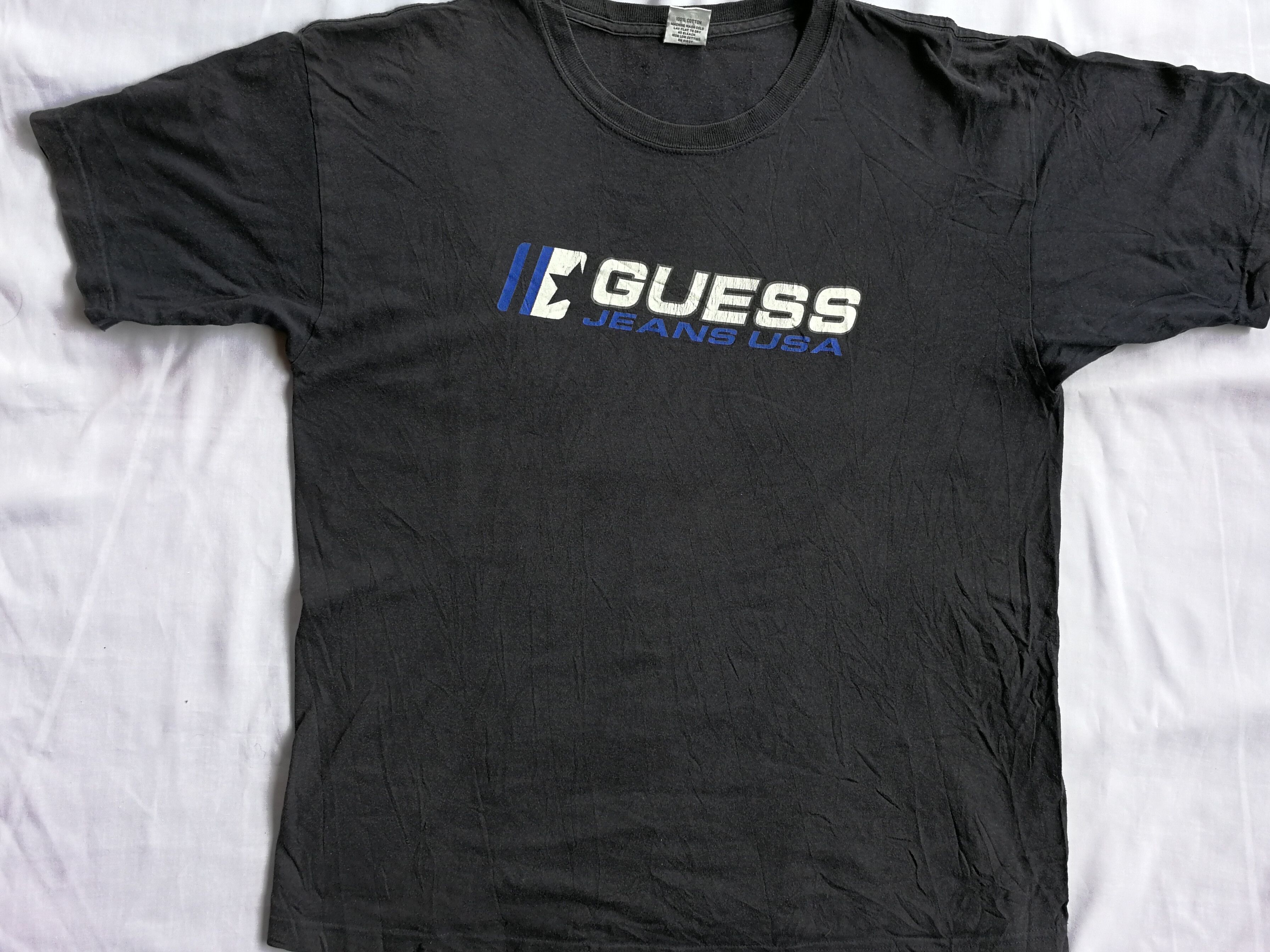 Guess Vintage 90s Guess shirt sleeve big logo Size US L / EU 52-54 / 3 - 4 Thumbnail