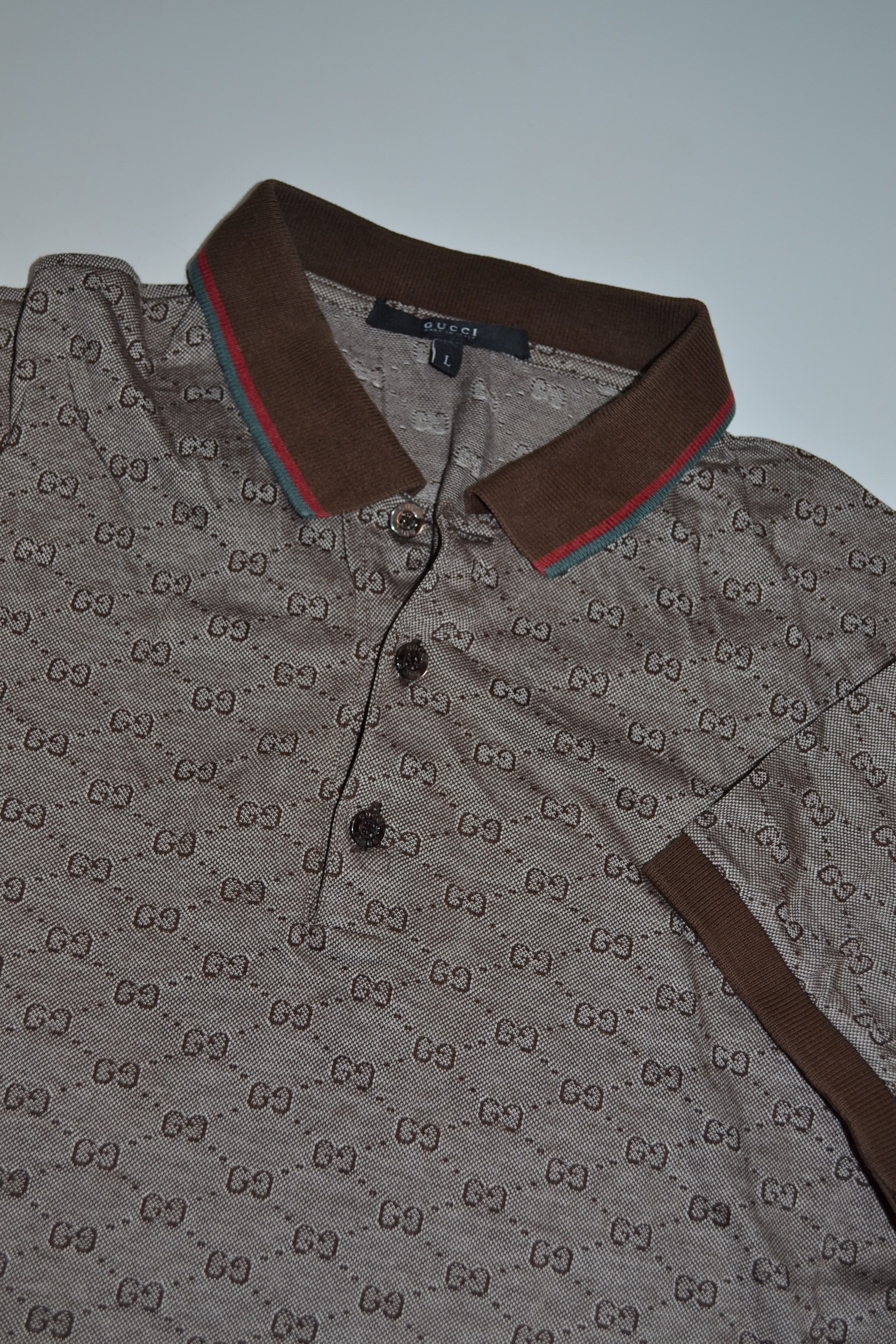 Gucci Gg Monogram Luxury Brand Polo Shirt - Tagotee