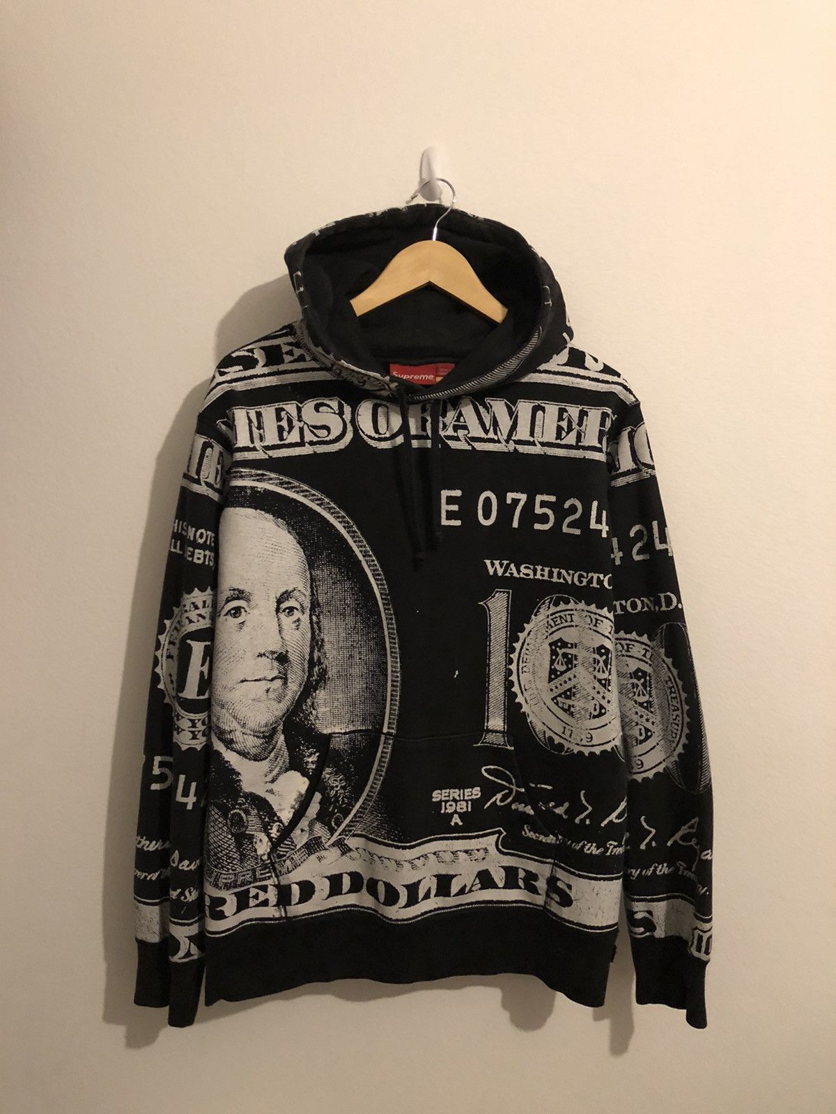 Supreme benjamin franklin hoodie sale