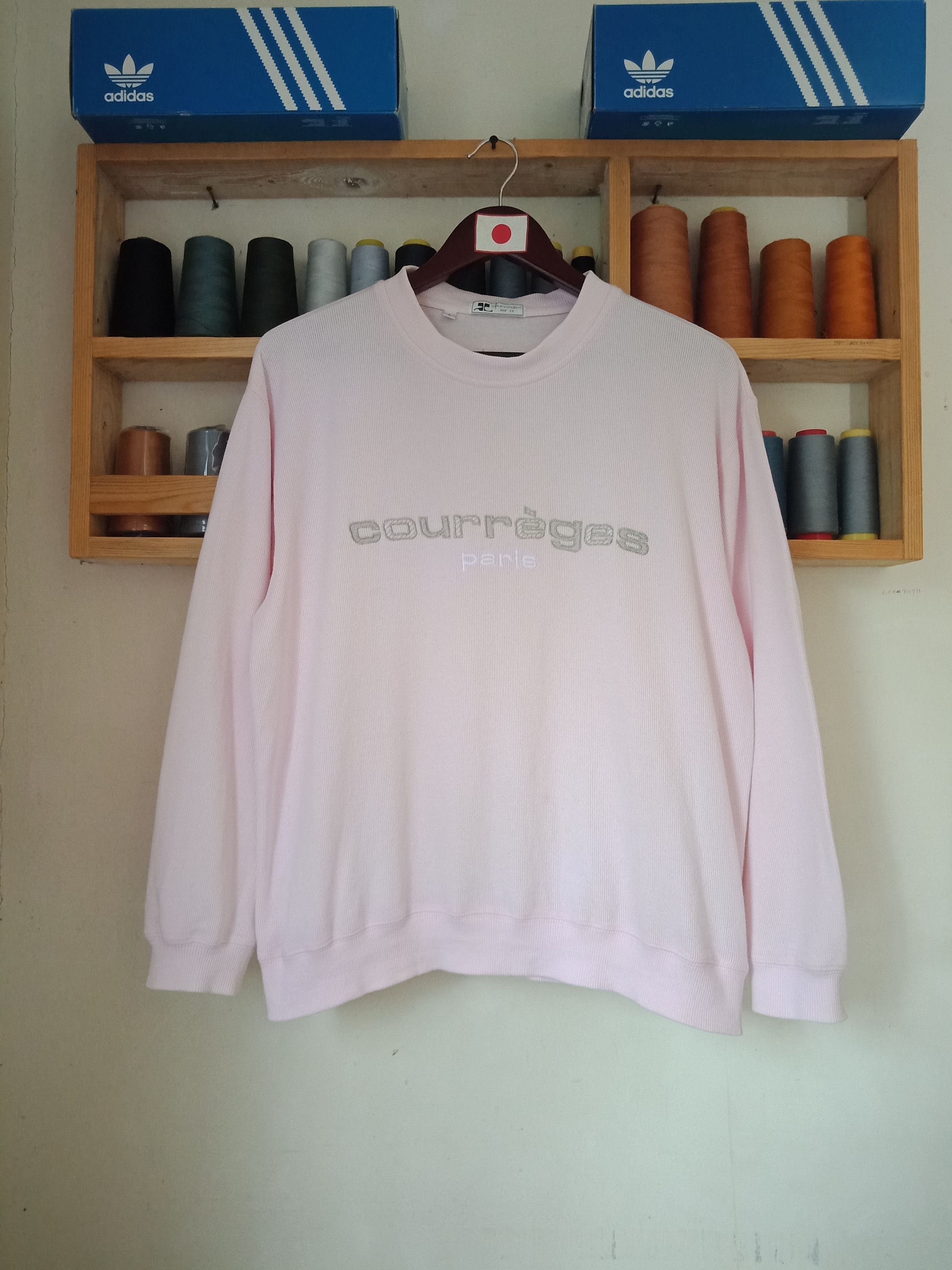 Courreges Vintage Courreges Paris Sweatshirt Size US L / EU 52-54 / 3 - 1 Thumbnail