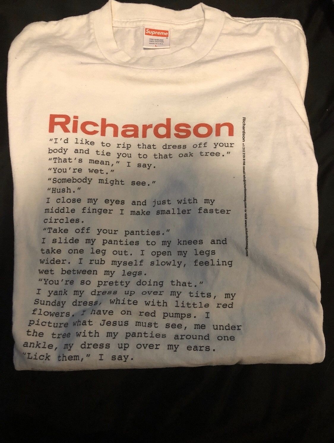 Supreme Supreme Richardson tee Size US L / EU 52-54 / 3 - 1 Thumbnail