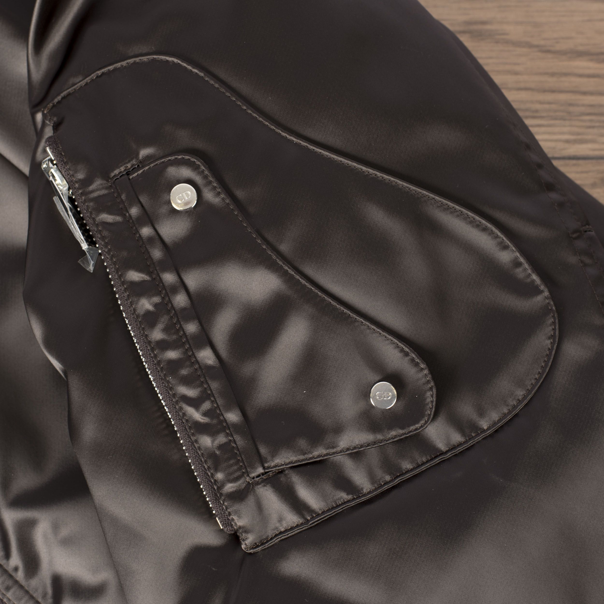 Dior 3500$ Nylon Bomber Jacket With Saddle Pocket In Anthracite Size US L / EU 52-54 / 3 - 11 Thumbnail
