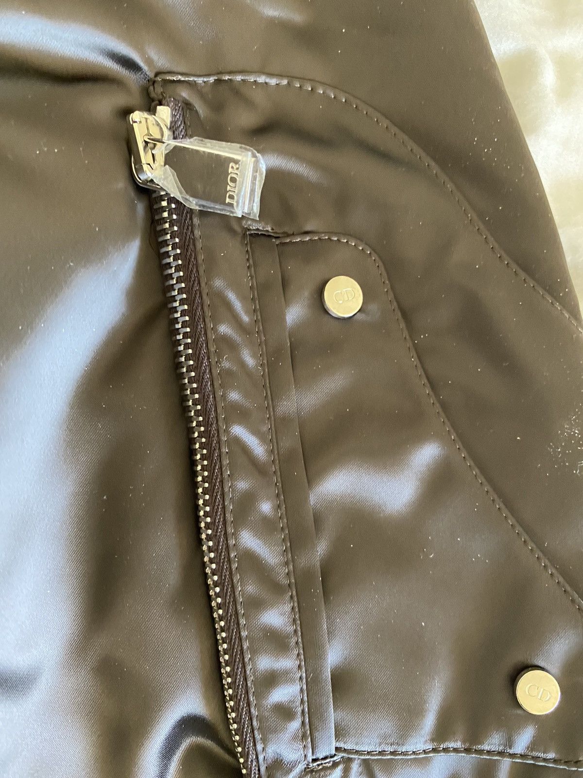 Dior 3500$ Nylon Bomber Jacket With Saddle Pocket In Anthracite Size US L / EU 52-54 / 3 - 17 Preview