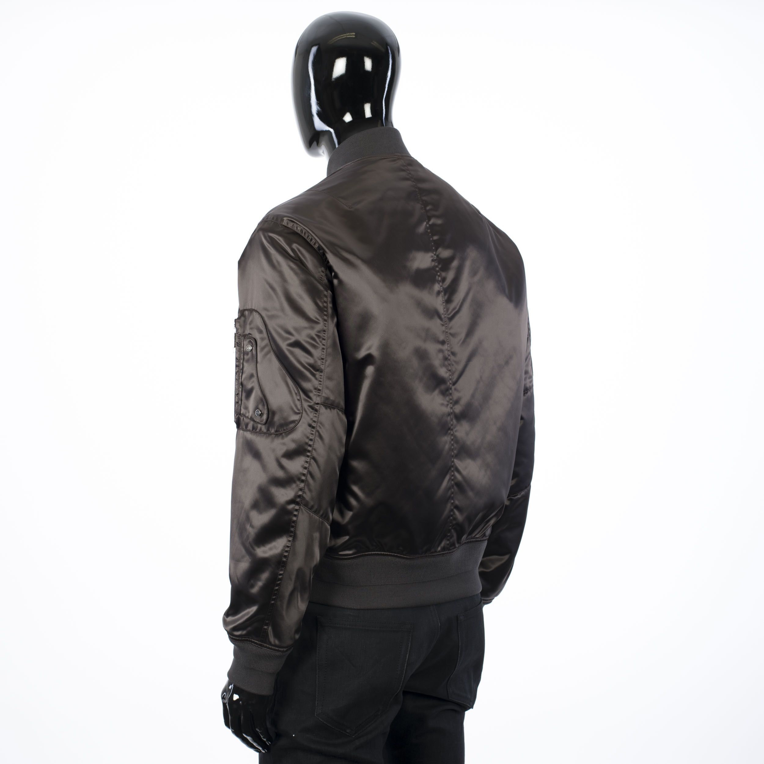 Dior 3500$ Nylon Bomber Jacket With Saddle Pocket In Anthracite Size US L / EU 52-54 / 3 - 4 Thumbnail