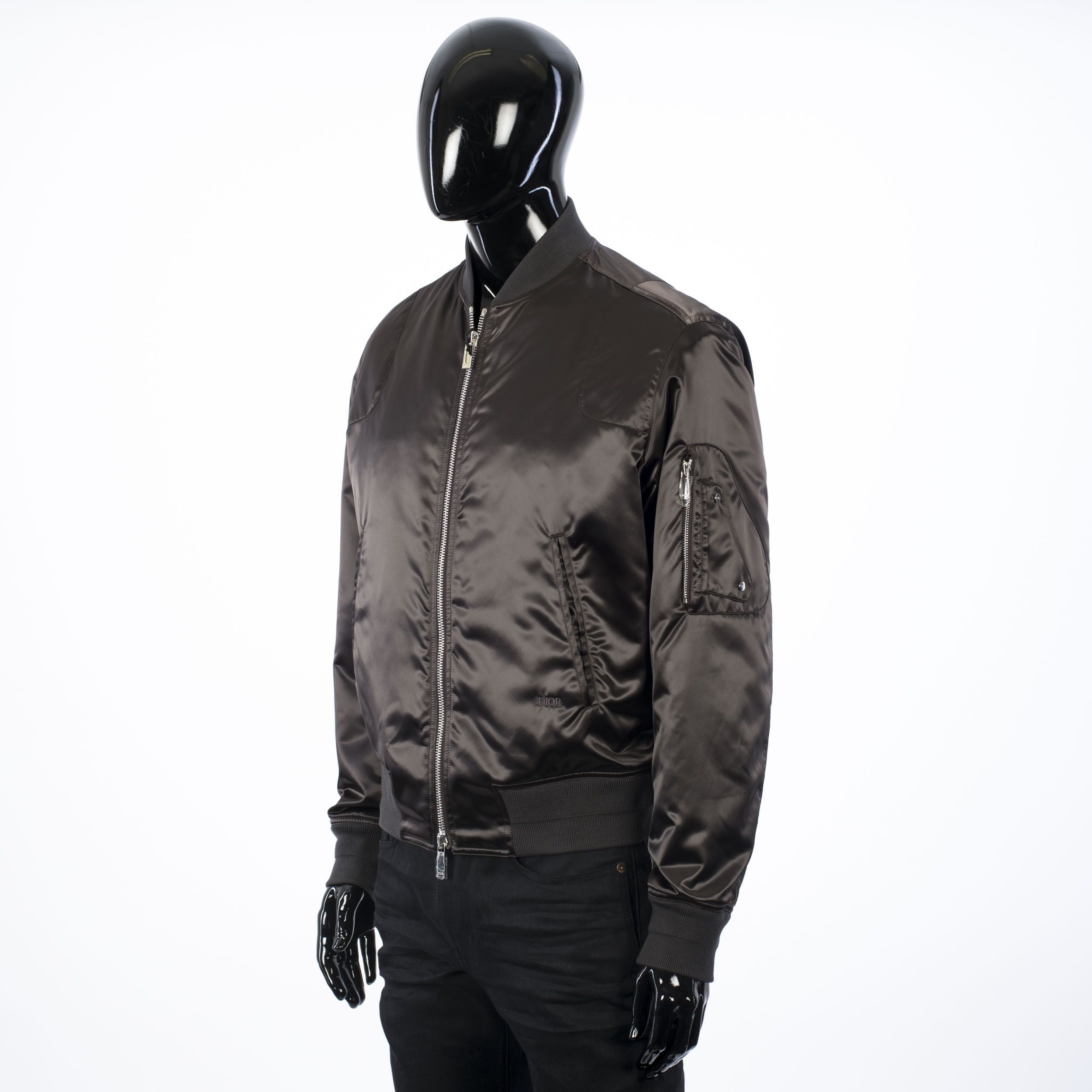 Dior 3500$ Nylon Bomber Jacket With Saddle Pocket In Anthracite Size US L / EU 52-54 / 3 - 2 Preview
