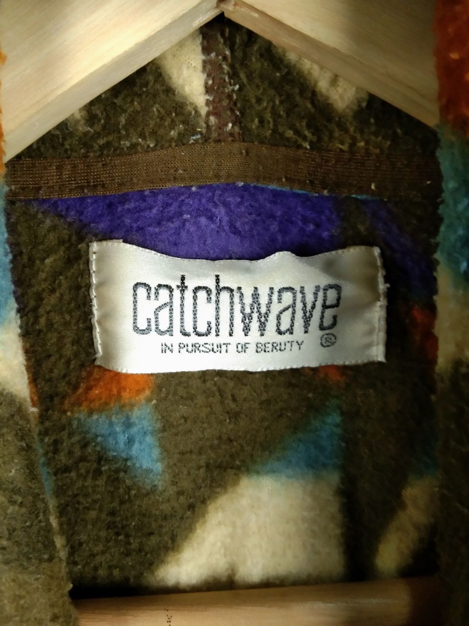 Designer × Japanese Brand × Vintage 💥RARE💥Vintage Catchwave Hoodie Fleece Size US L / EU 52-54 / 3 - 5 Thumbnail