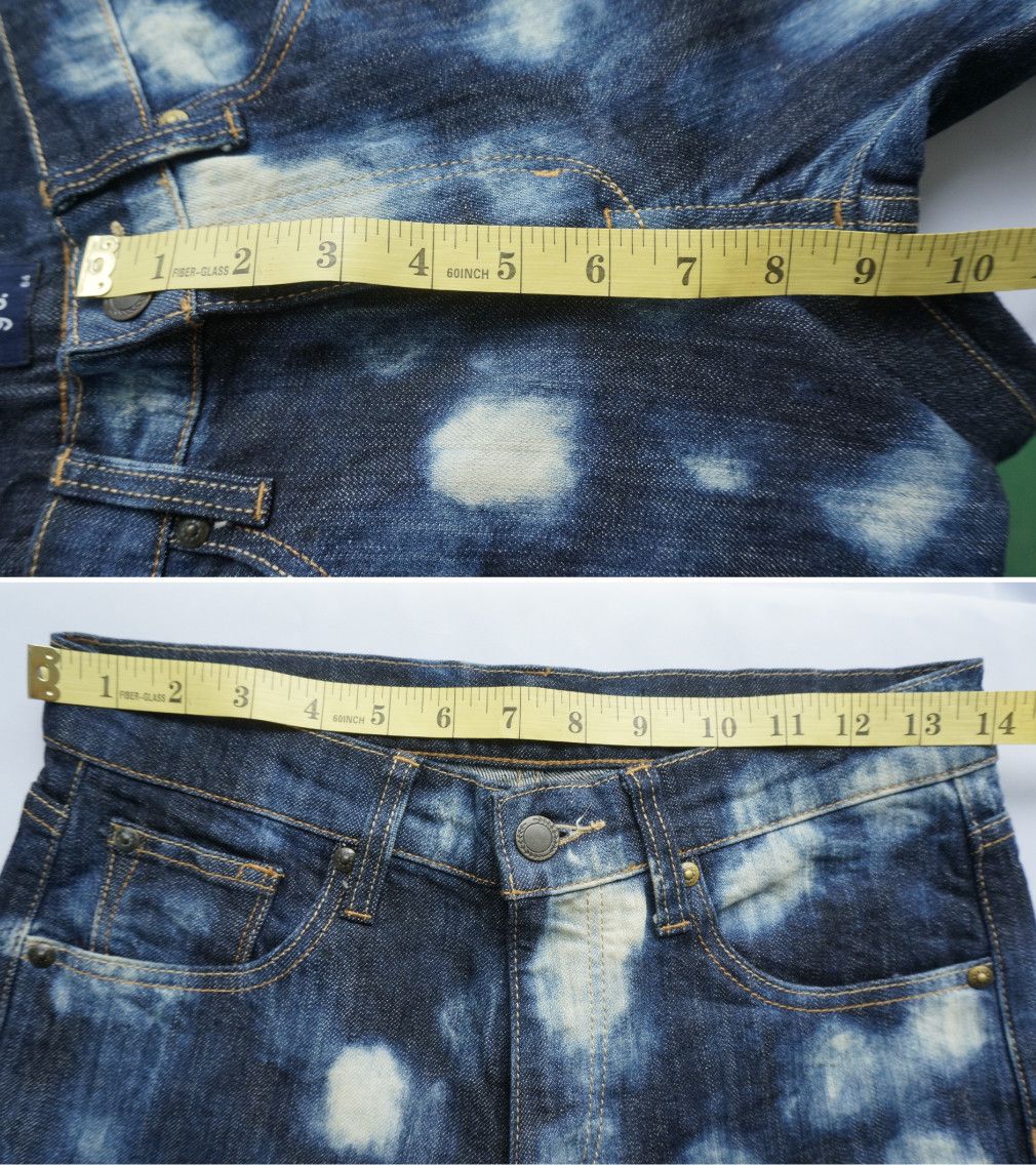 Japanese Brand GU SPOT ACID WASH DARK BLUE WOMEN'S JEANS Size US 27 - 10 Thumbnail