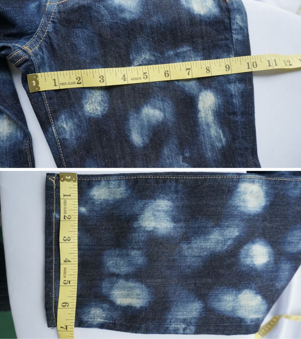 Japanese Brand GU SPOT ACID WASH DARK BLUE WOMEN'S JEANS Size US 27 - 11 Thumbnail
