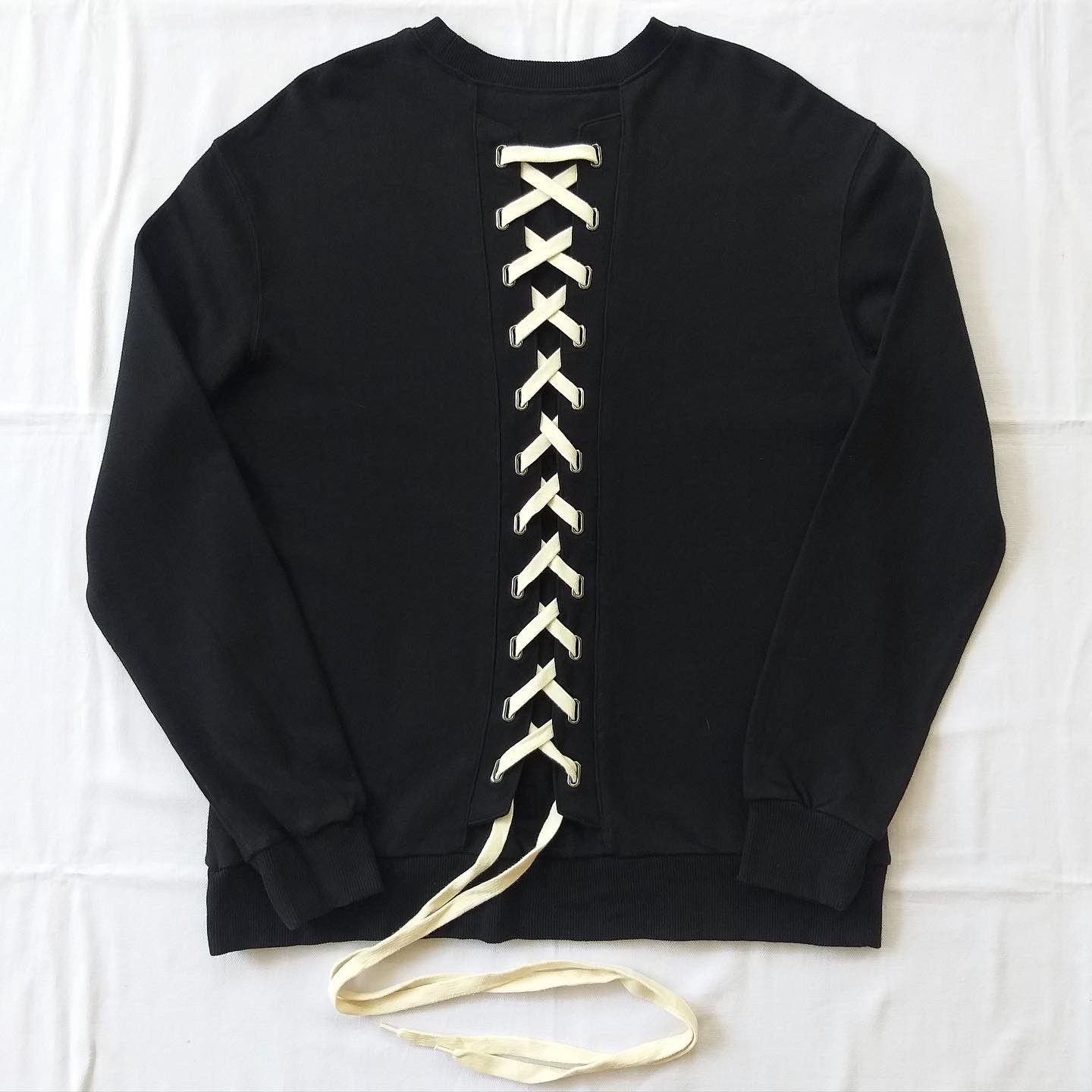 D.Gnak By Kang.D D. Gnak by Kang D Back Lace-Up Sweatshirt | Grailed