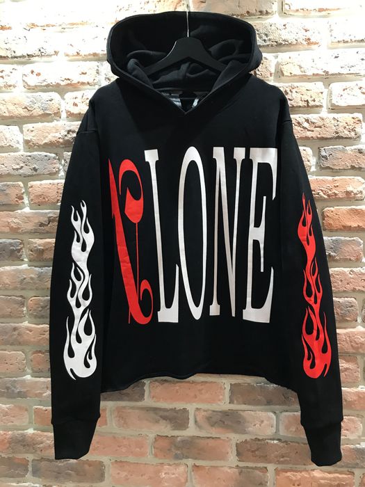 Vlone x Palm Angels Hoodie Black/Red