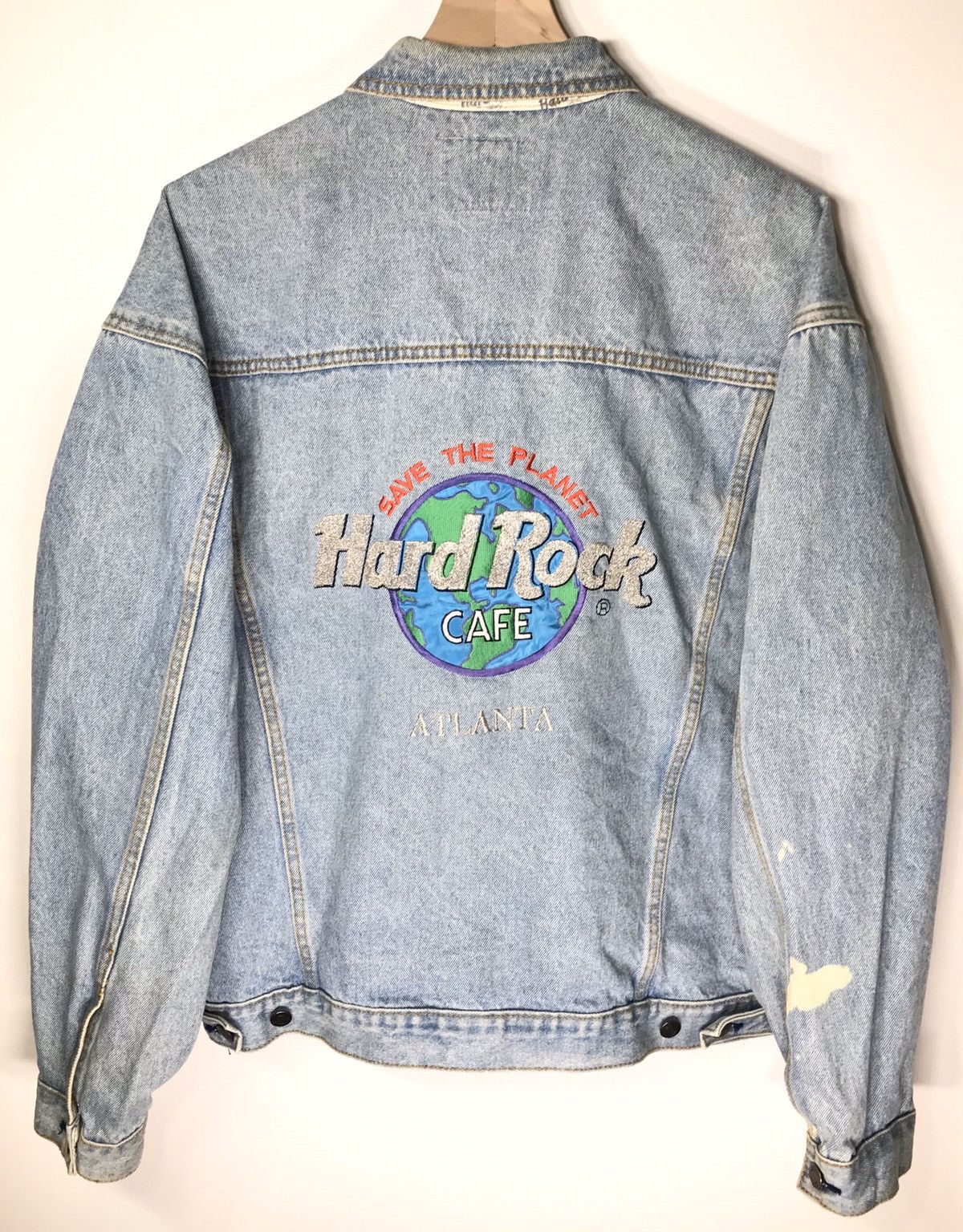 Hard Rock Cafe Vintage Hard Rock Cafe Denim Jean Jacket RARE Atlanta ...