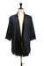Dries Van Noten new DRIES VAN NOTEN black oriental print kimono blue cotton layered shirt FR48 Size US M / EU 48-50 / 2 - 5 Thumbnail
