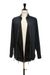 Dries Van Noten new DRIES VAN NOTEN black oriental print kimono blue cotton layered shirt FR48 Size US M / EU 48-50 / 2 - 6 Thumbnail
