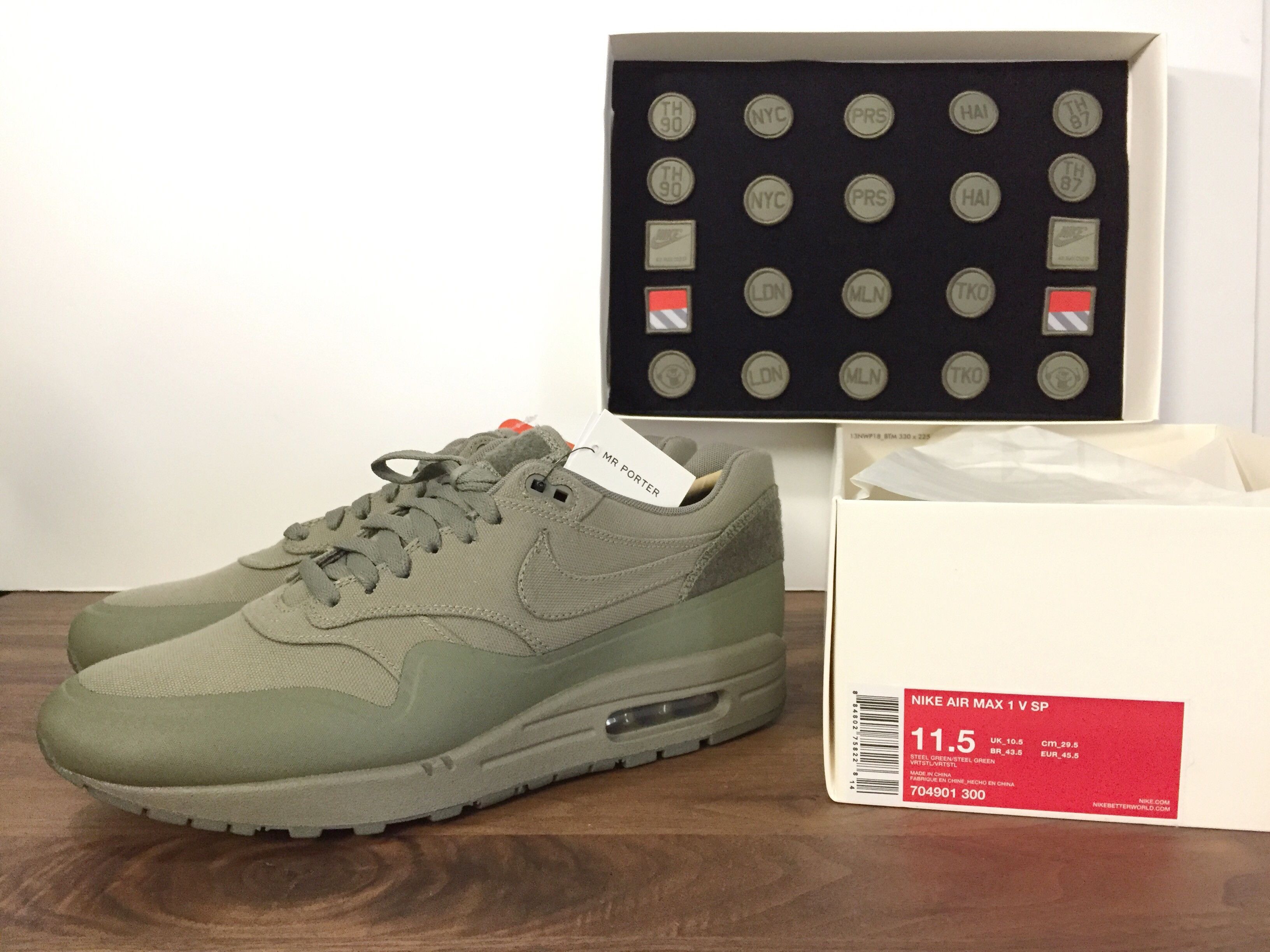 Air Max V SP (Air Max Patch) Steel Green Size