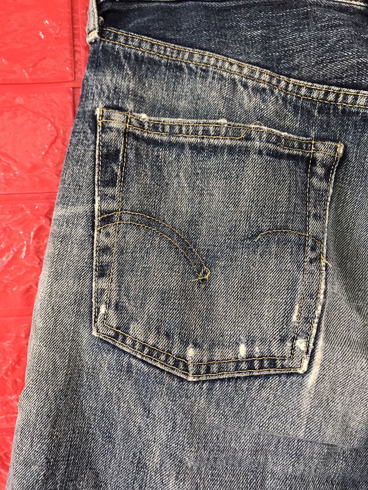 Levi's × Vintage Vintage Levis 503 B Big E Selvedge Distressed Crop Jeans Size US 29 - 15 Thumbnail