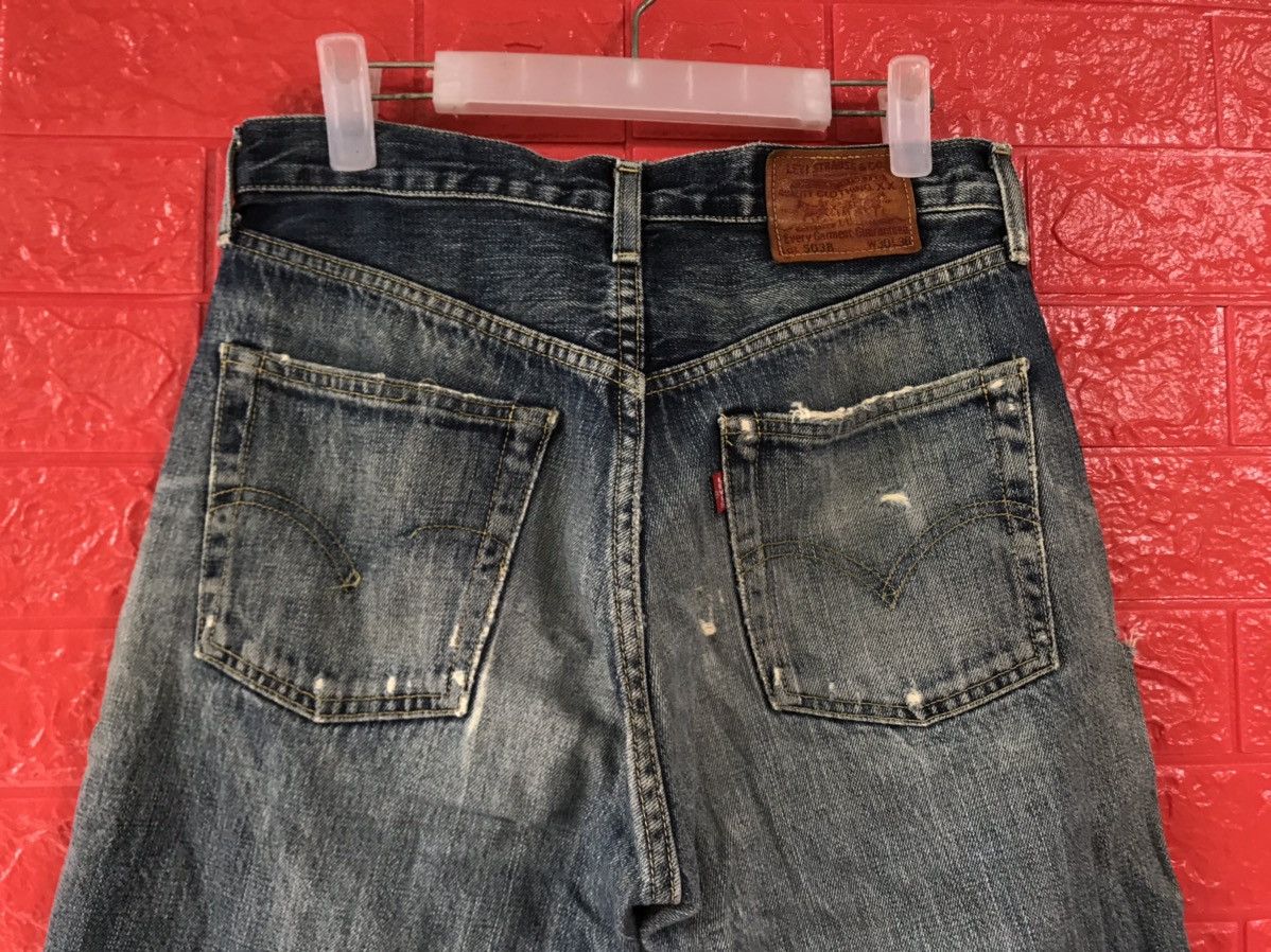 Levi's × Vintage Vintage Levis 503 B Big E Selvedge Distressed Crop Jeans Size US 29 - 11 Thumbnail