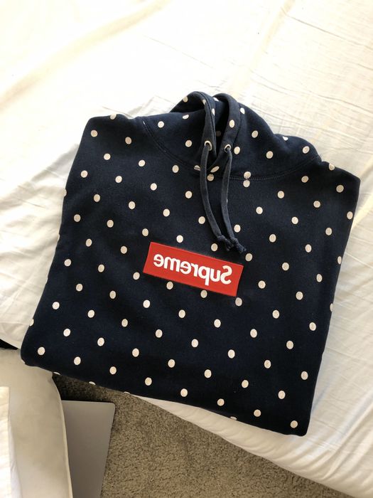 Cdg polka 2025 dot hoodie