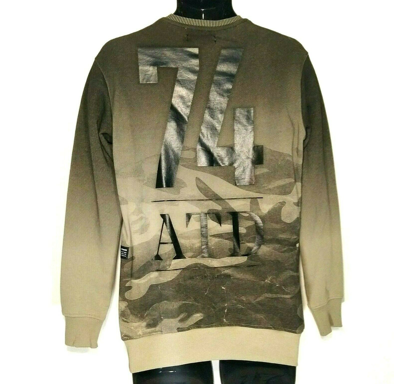 Other ASHES TO DUST Men Camo Graphic Pullover Top Grey Sweatshirt Size US S / EU 44-46 / 1 - 1 Thumbnail