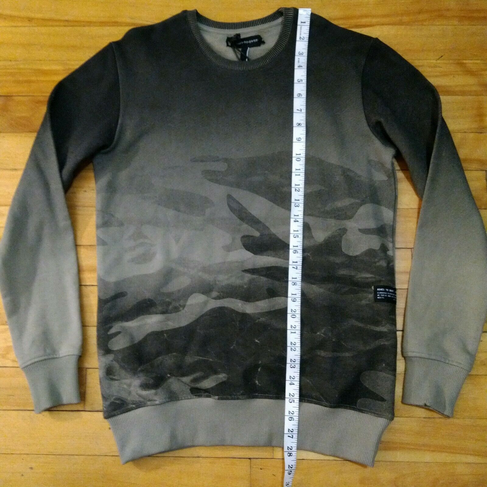 Other ASHES TO DUST Men Camo Graphic Pullover Top Grey Sweatshirt Size US S / EU 44-46 / 1 - 12 Thumbnail