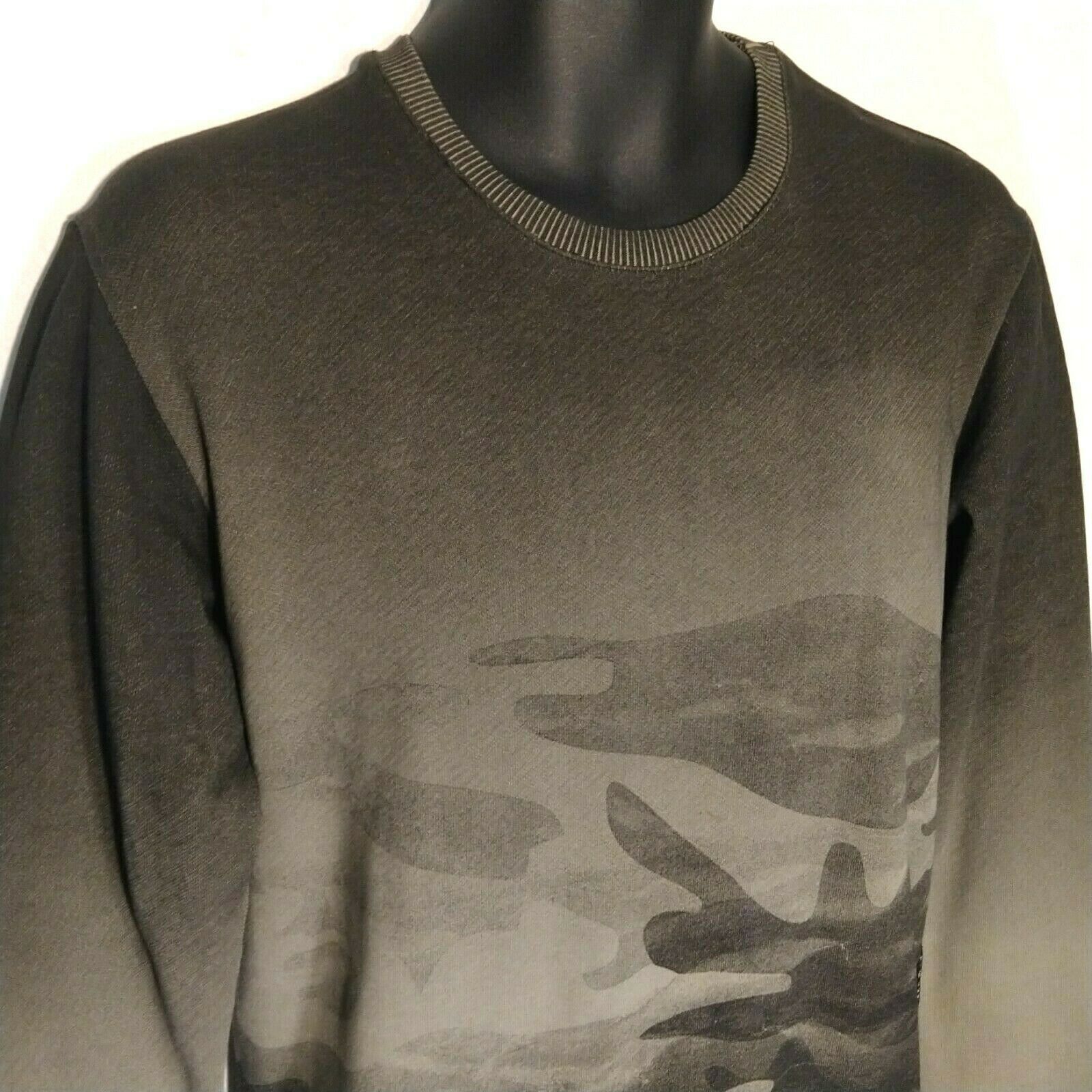 Other ASHES TO DUST Men Camo Graphic Pullover Top Grey Sweatshirt Size US S / EU 44-46 / 1 - 5 Thumbnail